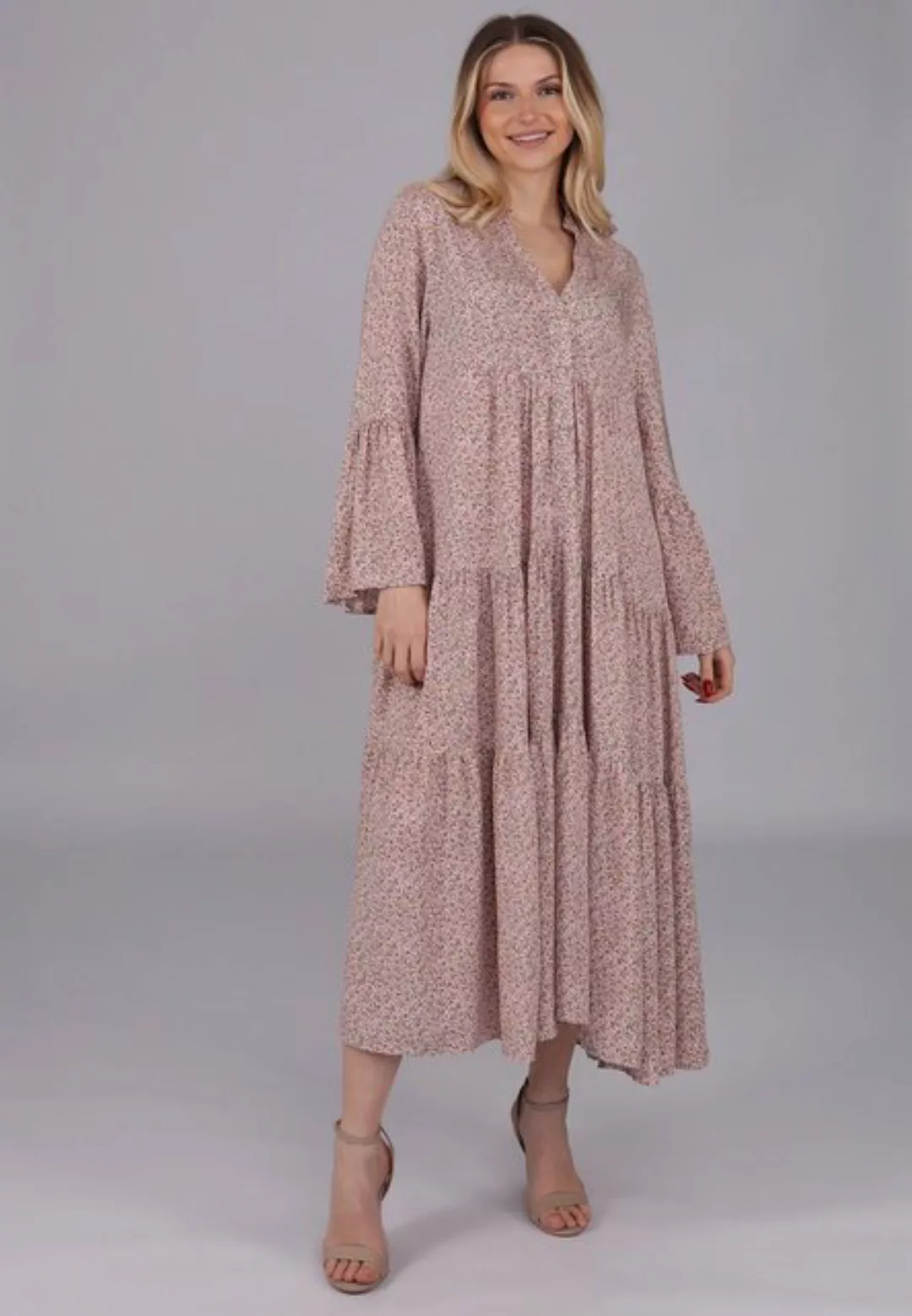 YC Fashion & Style Maxikleid Elegantes Maxikleid mit floralem Print in sanf günstig online kaufen