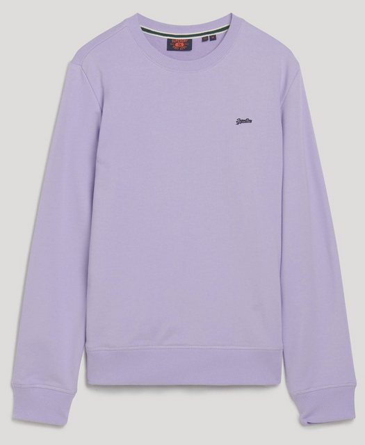 Superdry Sweater ESSENTIAL LOGO CREW SWEAT UB Light Lavender Purple günstig online kaufen