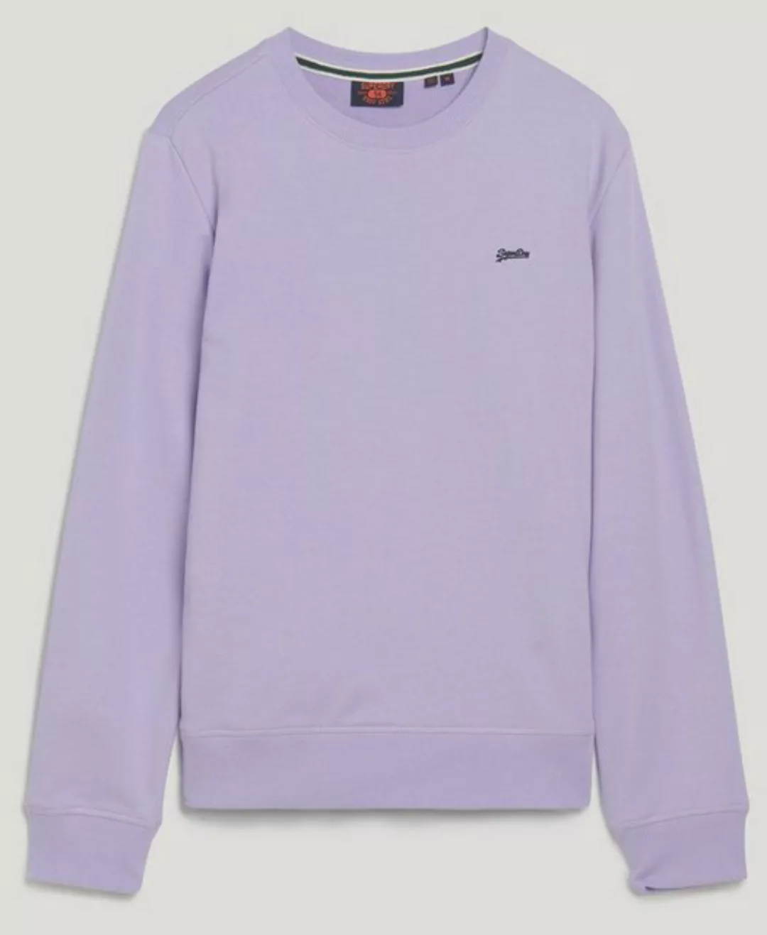 Superdry Sweater ESSENTIAL LOGO CREW SWEAT UB Light Lavender Purple günstig online kaufen