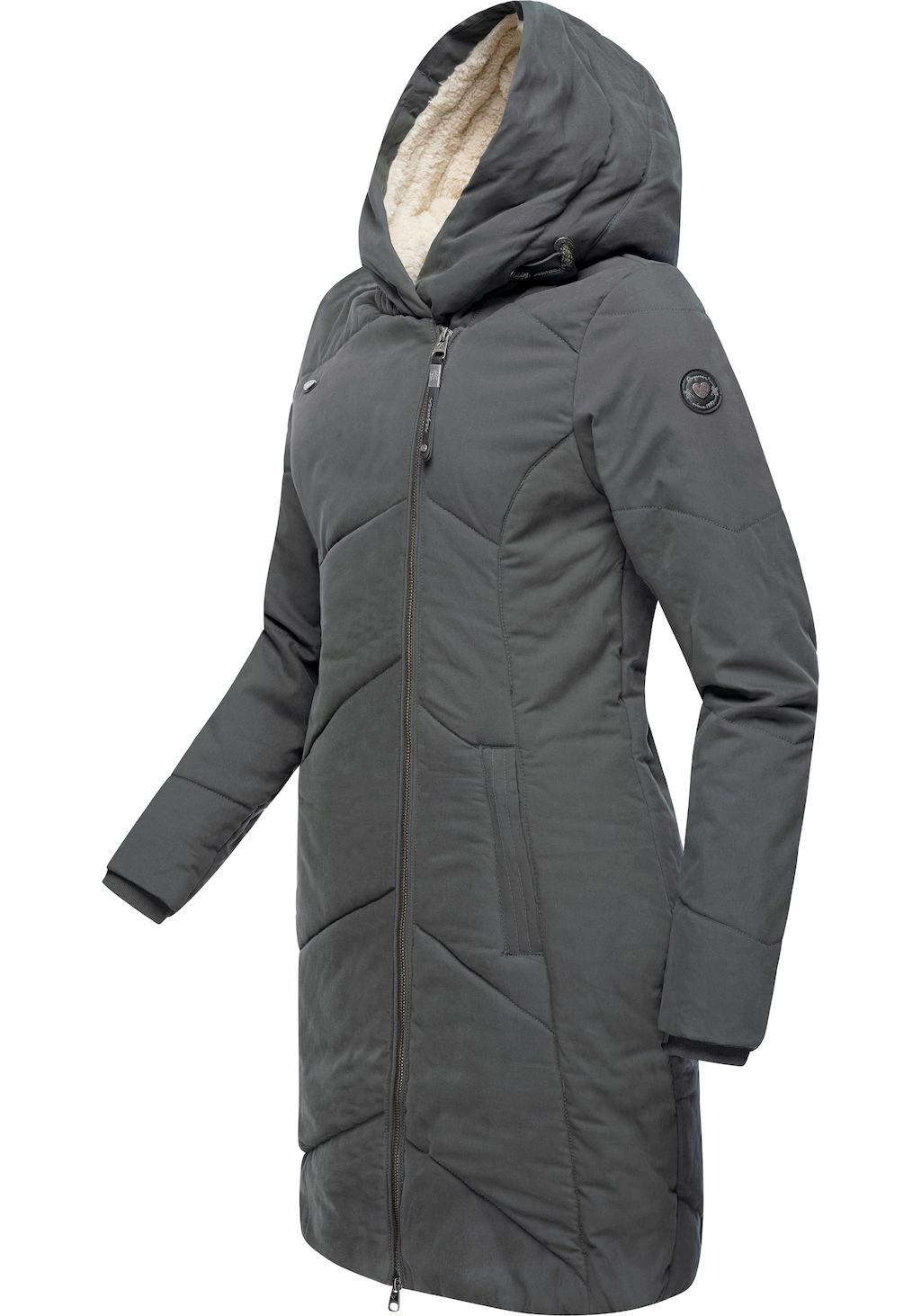 Ragwear Wintermantel "Gordon Long", gesteppter Winterparka mit asymmetrisch günstig online kaufen