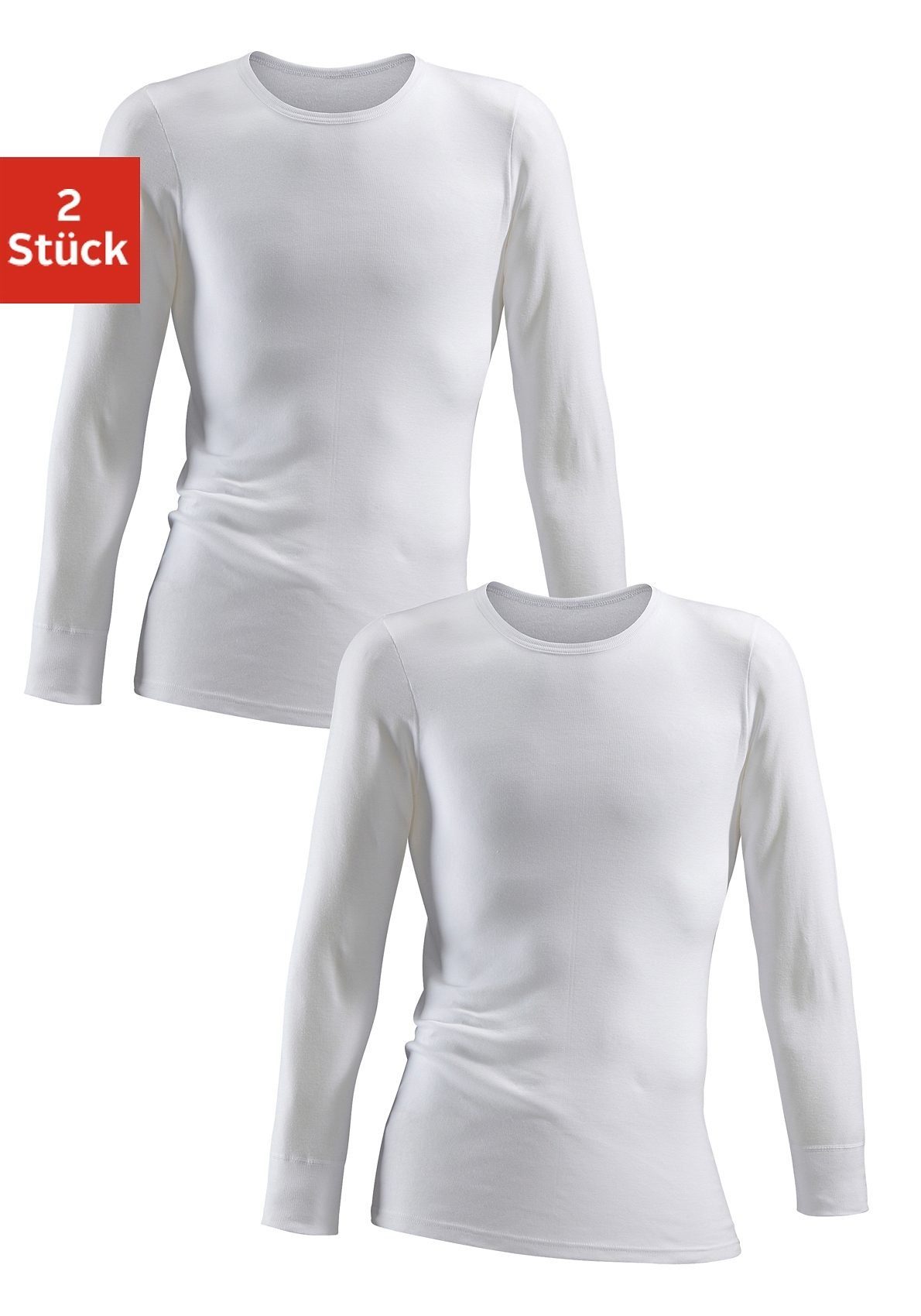 Clipper Unterhemd (2-St) schlichtes Basic, Unterziehshirt günstig online kaufen