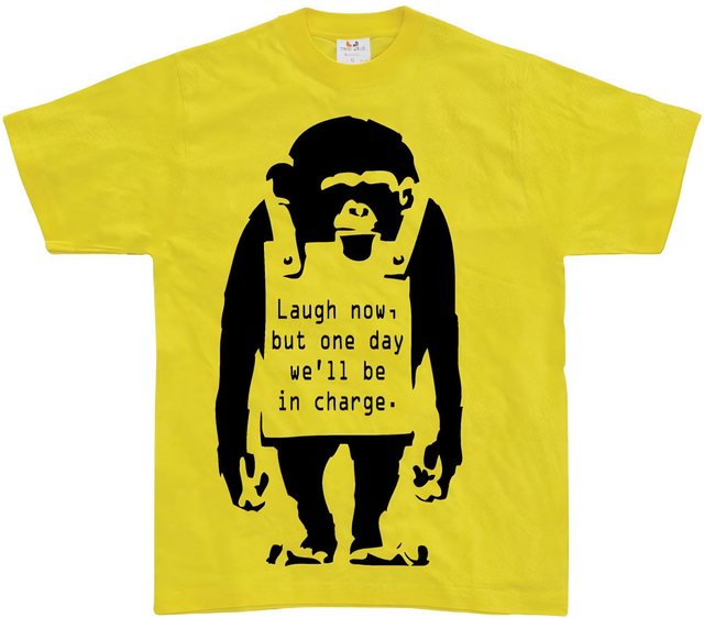 BANKSY T-Shirt Laugh Now T-Shirt günstig online kaufen