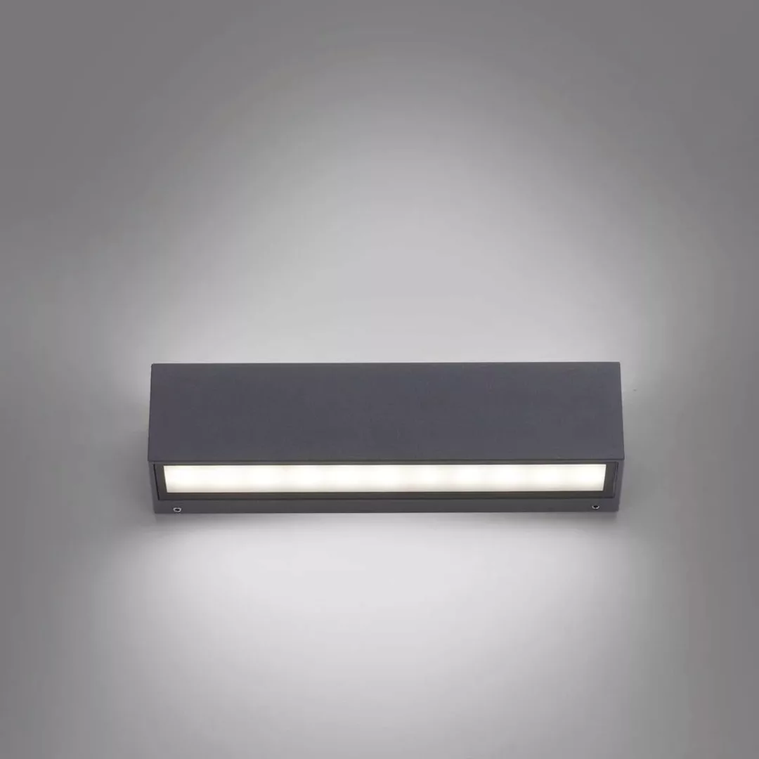 LED Außenwandleuchte Robert aus Metall in Anthrazit, 250 mm Up- and Down günstig online kaufen