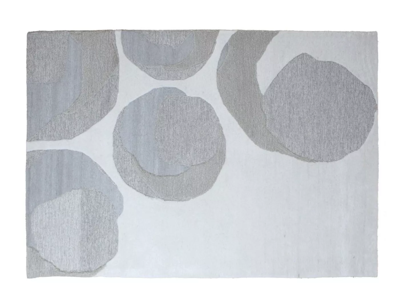 Teppich mit abstraktem Muster - Relief-Optik - Wolle & Viskose - 160 x 230 günstig online kaufen
