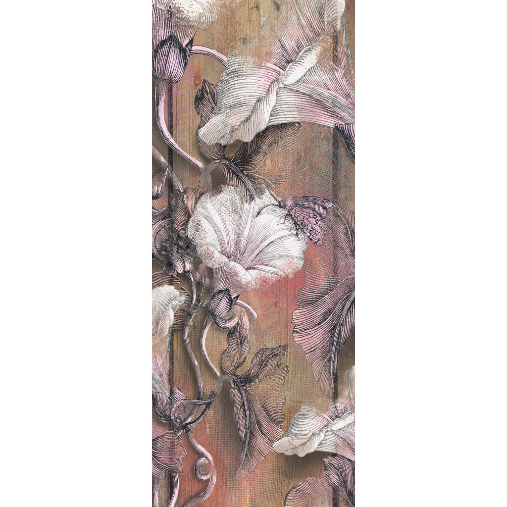 Sanders & Sanders Fototapete Kirschblüten Beige und Rosa 100 x 250 cm 61196 günstig online kaufen