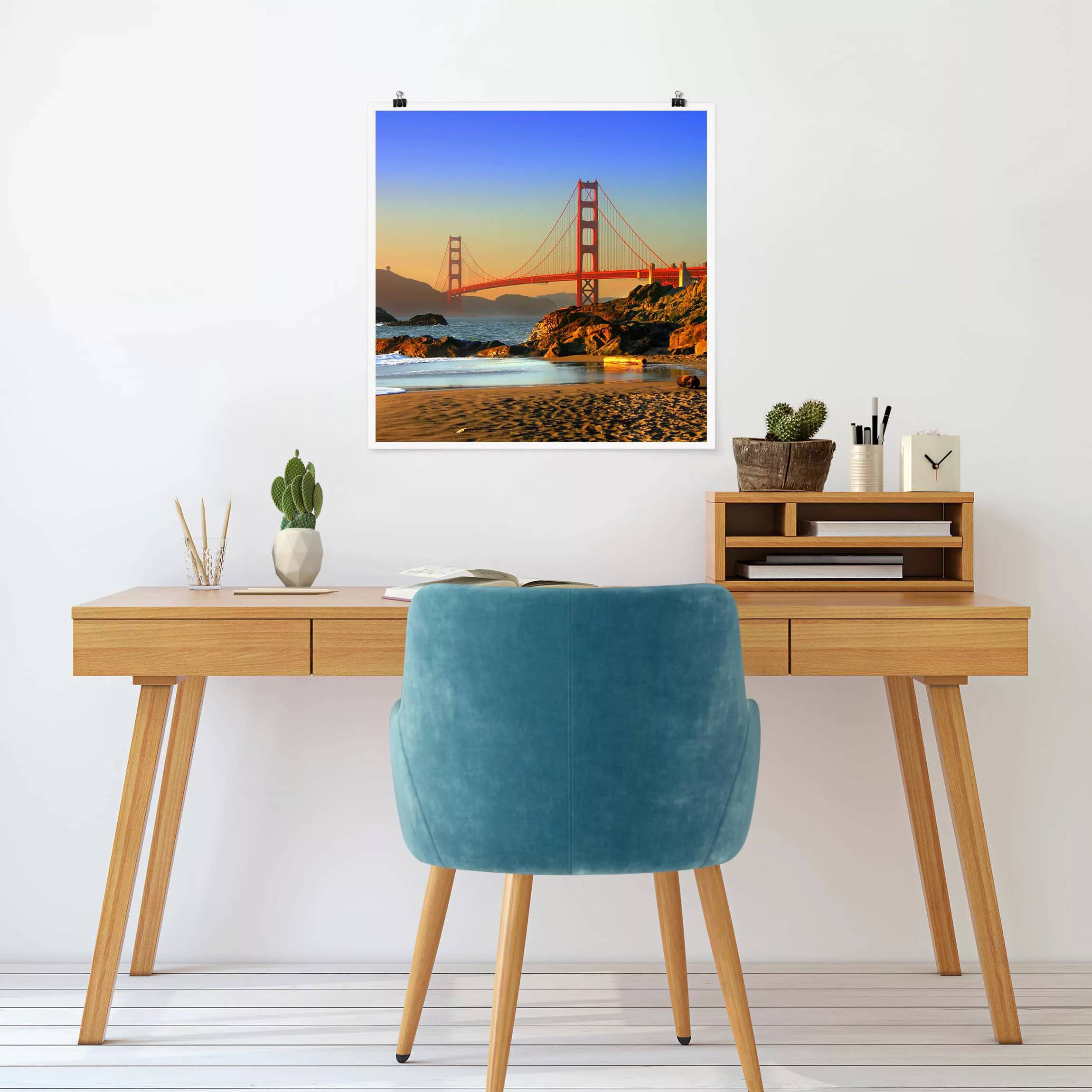 Poster Strand - Quadrat Baker Beach günstig online kaufen