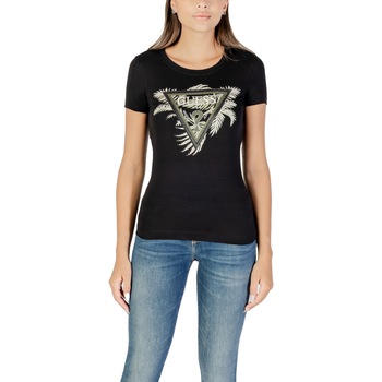 Guess  T-Shirt CN SS TRIANGLE PALM PRINT W5YI13 J1314 günstig online kaufen