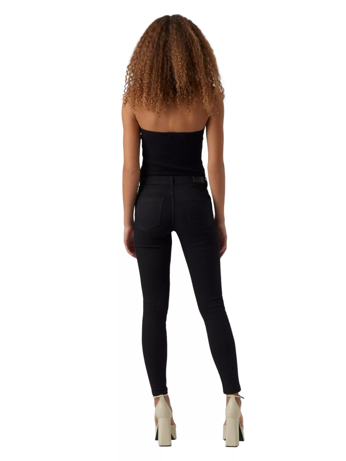 Vero Moda Damen Jeans VMALIA VI180 - Slim Fit - Schwarz - Black günstig online kaufen