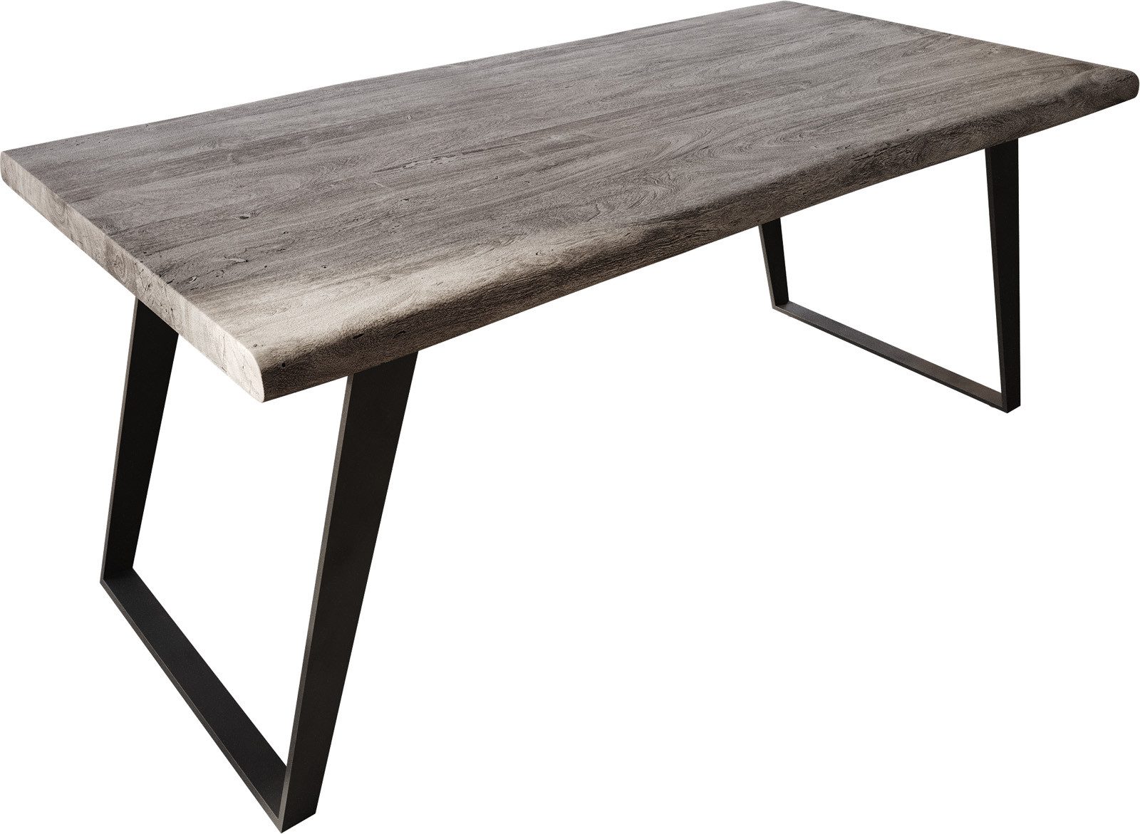 DELIFE Esstisch Edge, Akazie Platin 180x90 günstig online kaufen