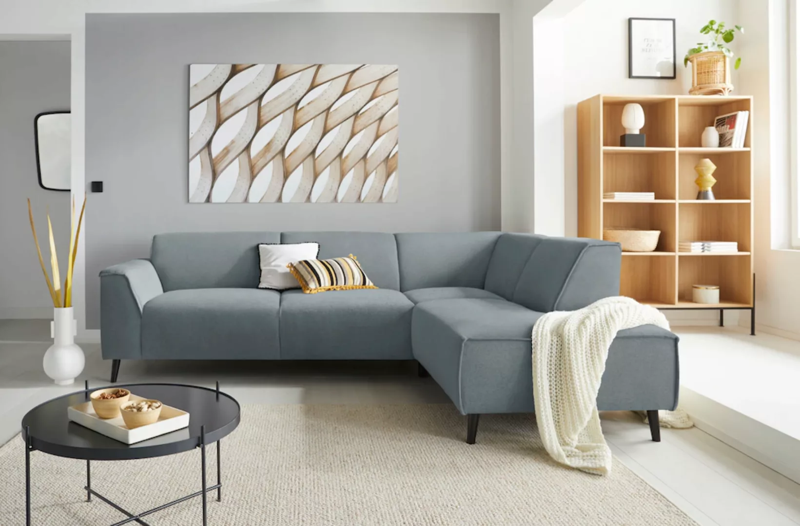 DOMO collection Ecksofa »Amora L-Form«, mit Federkern günstig online kaufen