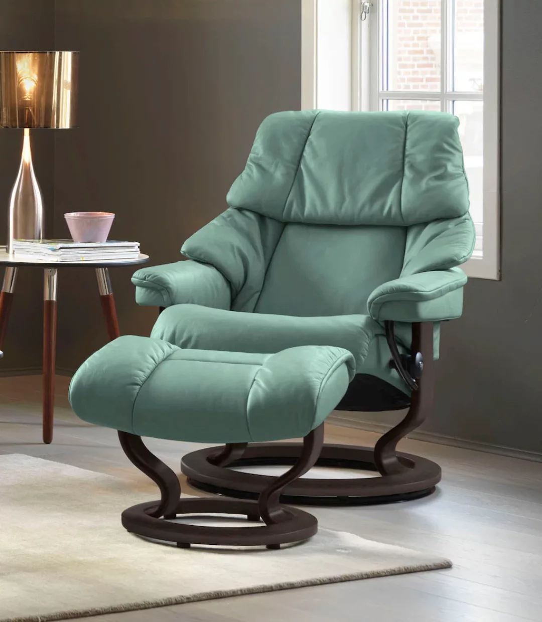 Stressless Fußhocker "Reno", mit Classic Base, Gestell Wenge günstig online kaufen