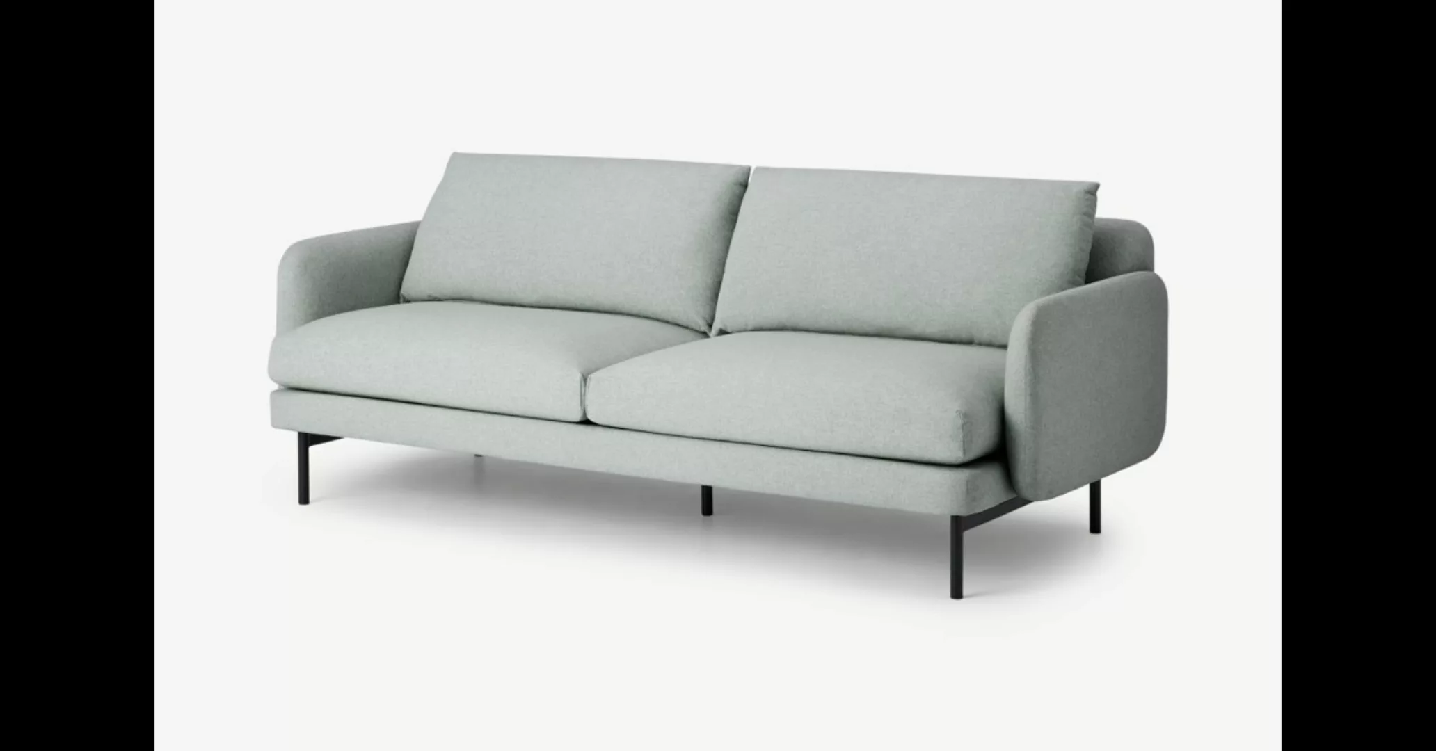 Miro 3-Sitzer Sofa, Venezianisch-Grau - MADE.com günstig online kaufen