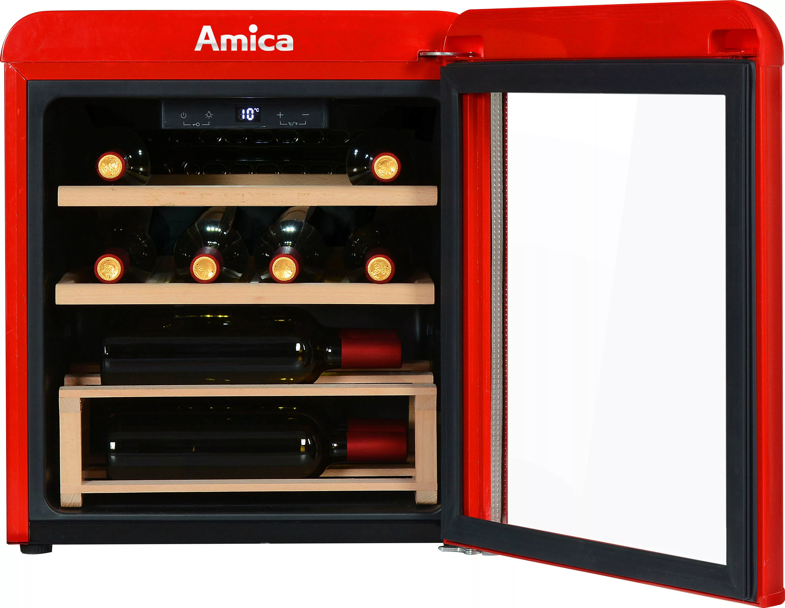 Amica Weinkühlschrank »WKR 341 910 R«, für 10 Standardflaschen á 075l günstig online kaufen