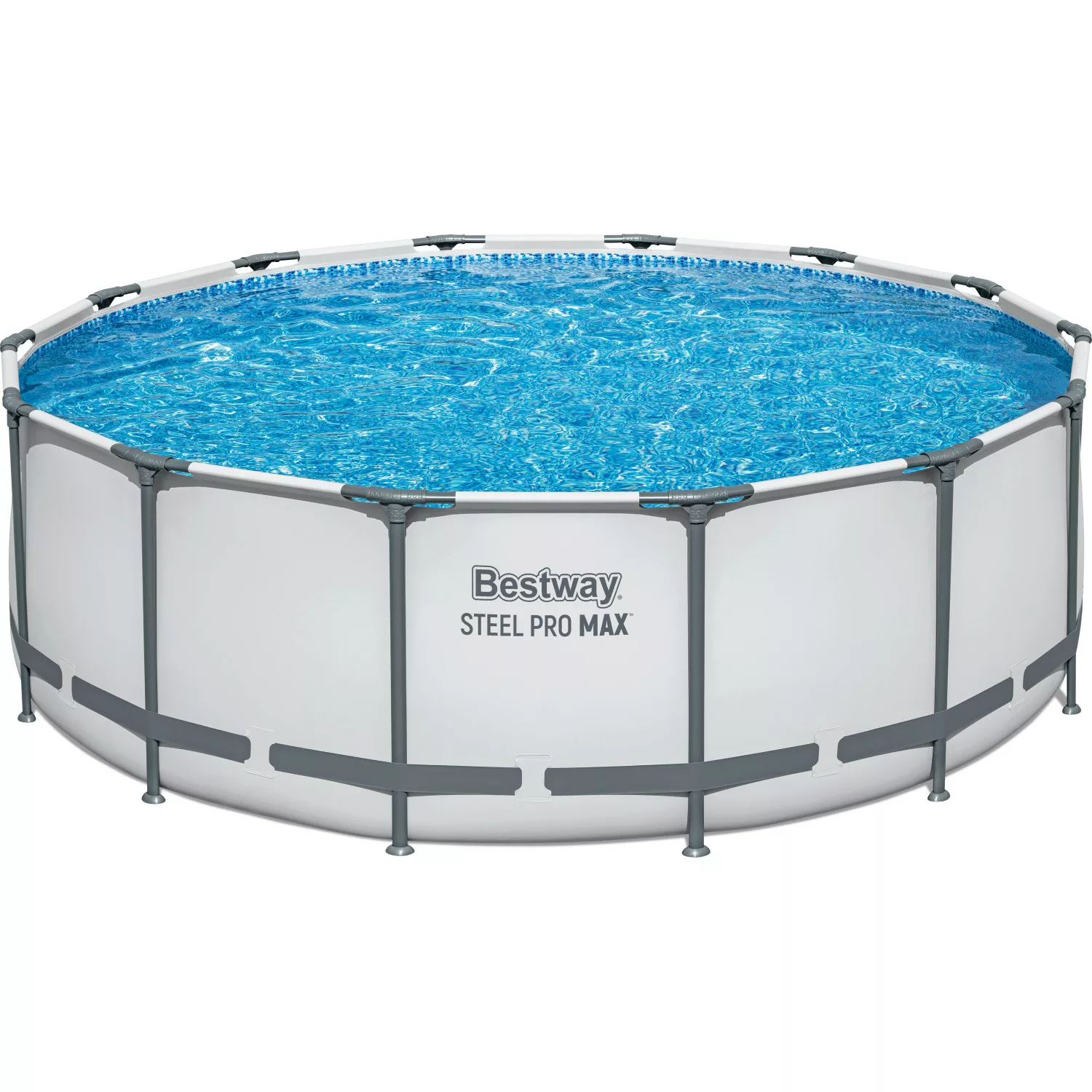 Bestway Stahlrahmen-Pool Set Steel Pro Max Frame GS Ø 427 x 122cm Rund Lich günstig online kaufen