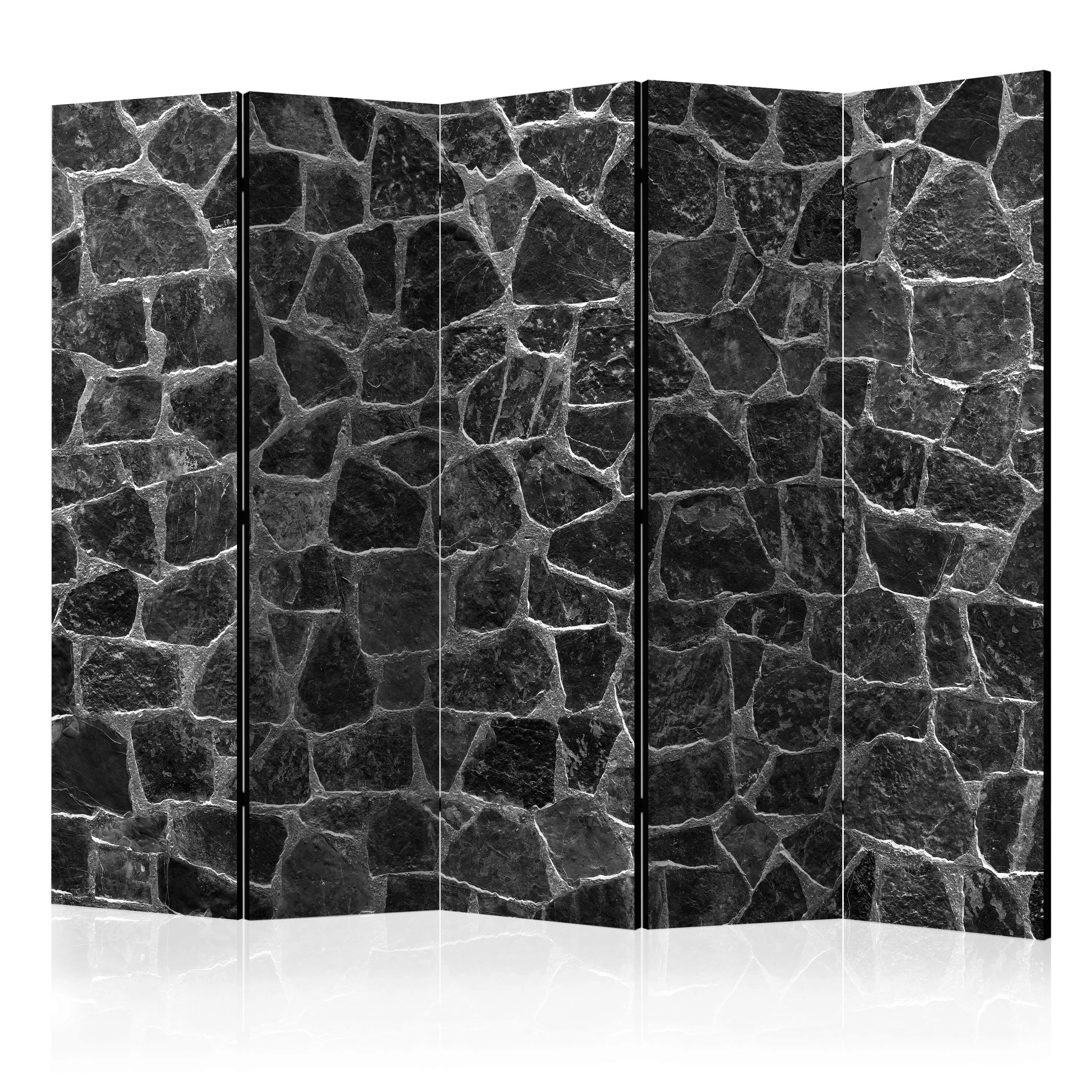 5-teiliges Paravent - Black Stones Ii [room Dividers] günstig online kaufen