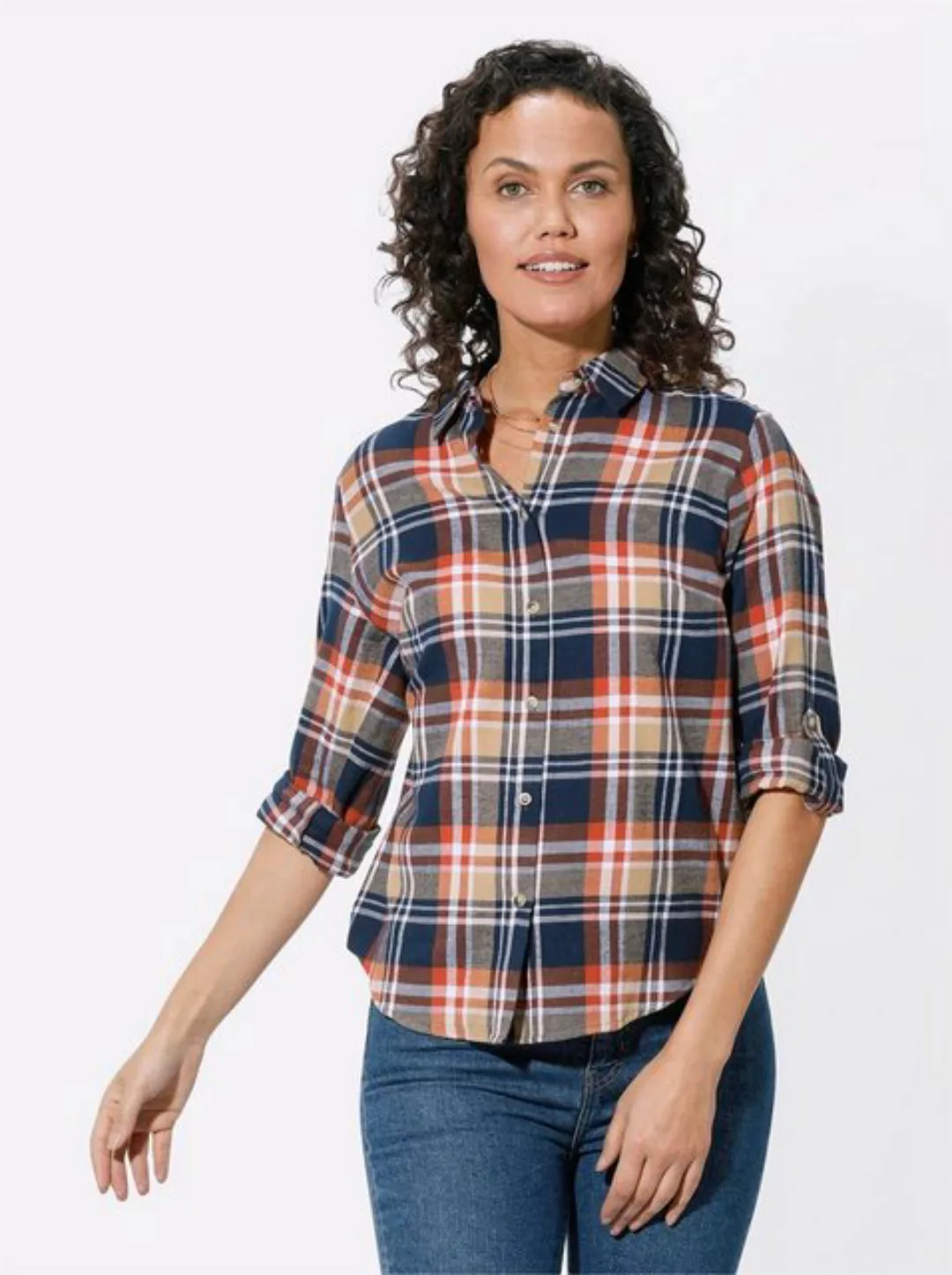 Witt Klassische Bluse Flanell-Bluse günstig online kaufen