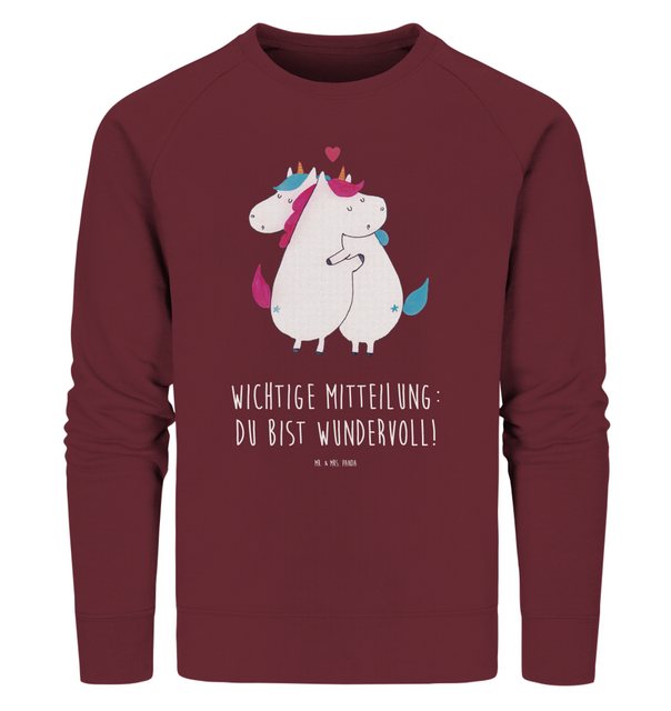 Mr. & Mrs. Panda Longpullover Größe XS Einhorn Mitteilung - Burgundy - Gesc günstig online kaufen