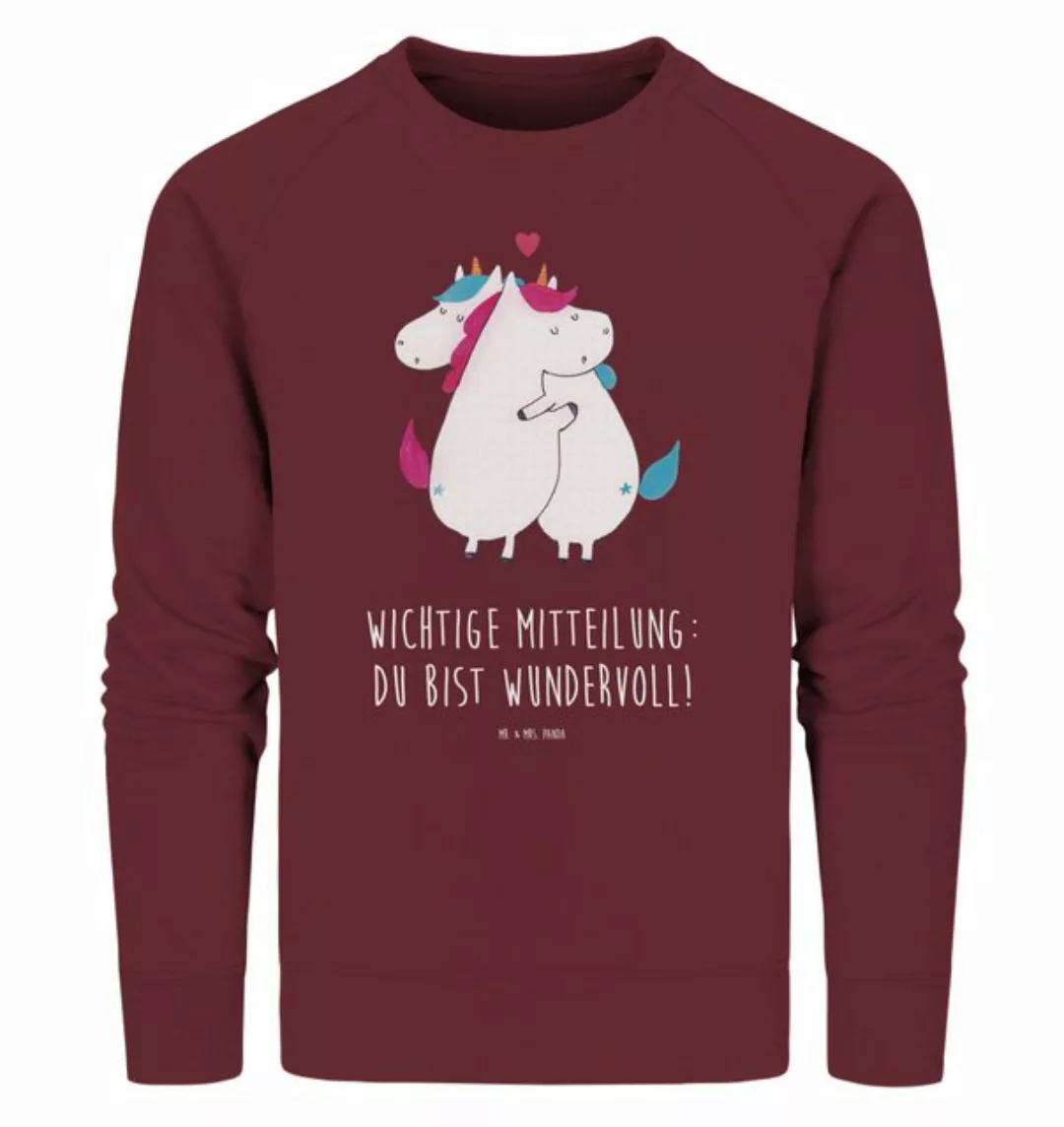 Mr. & Mrs. Panda Longpullover Größe M Einhorn Mitteilung - Burgundy - Gesch günstig online kaufen