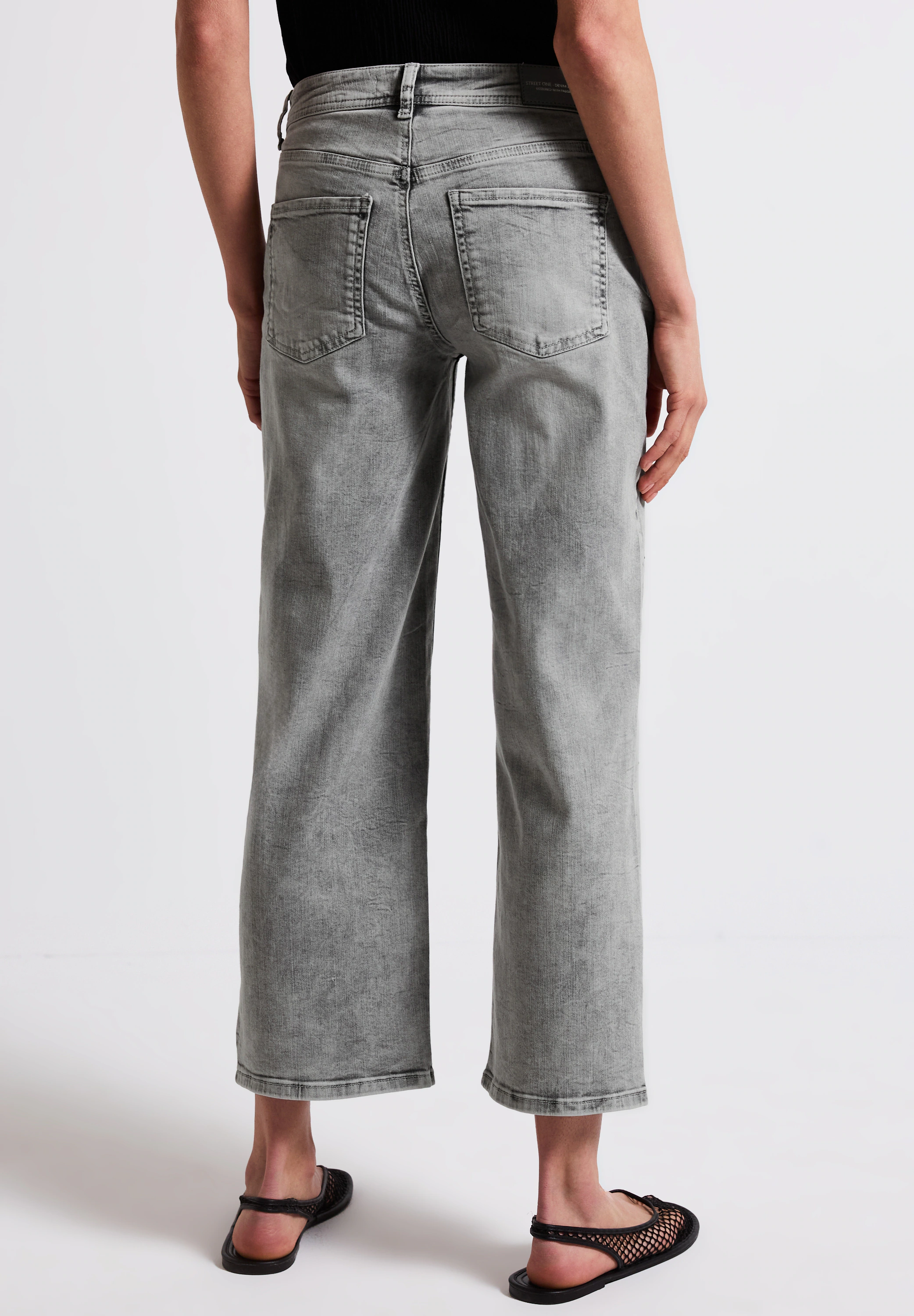 STREET ONE Straight-Jeans, mit Glitzersteine günstig online kaufen