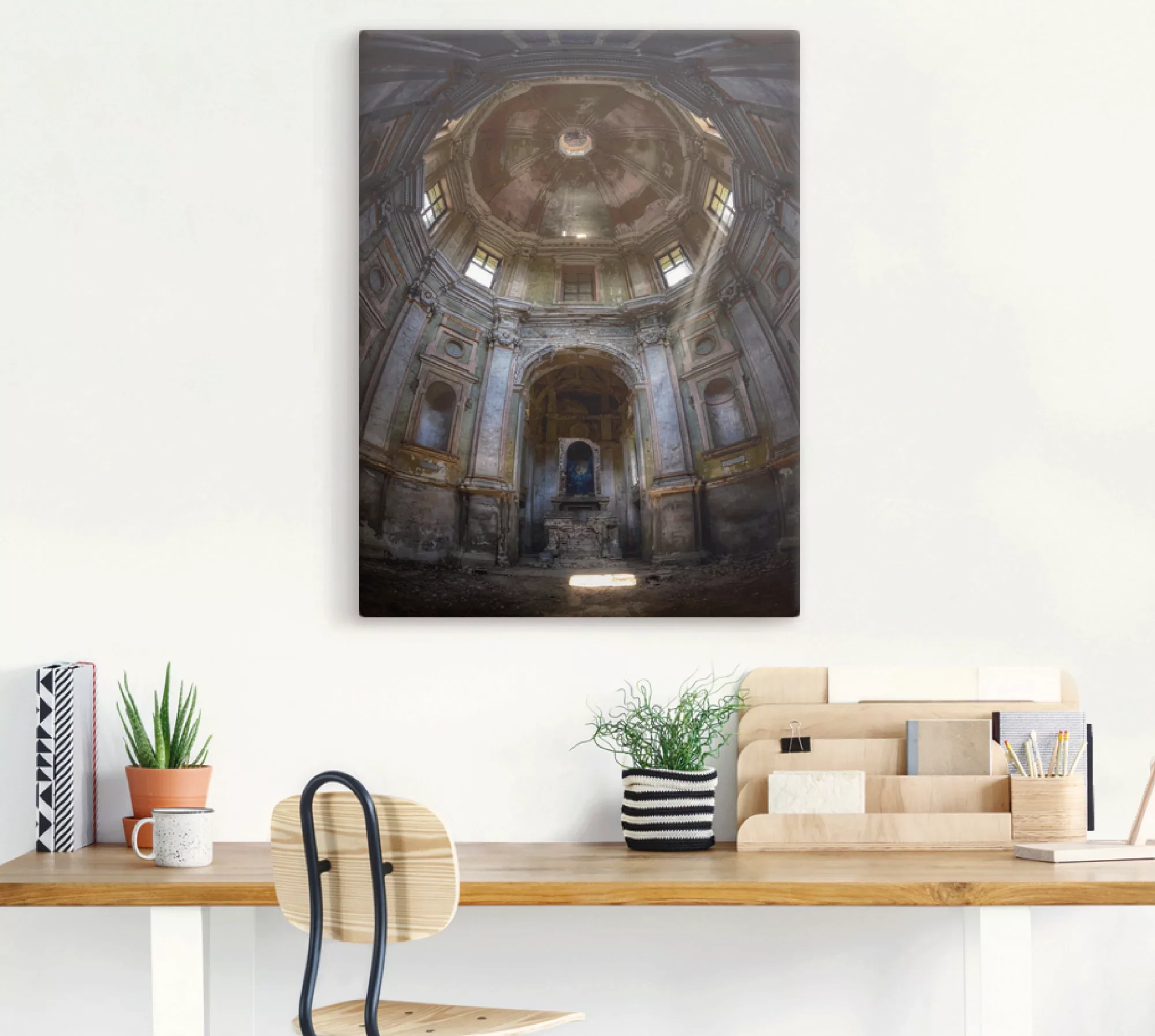 Artland Wandbild "Lost Place - marode Kirche - verlassen", Gebäude, (1 St.) günstig online kaufen