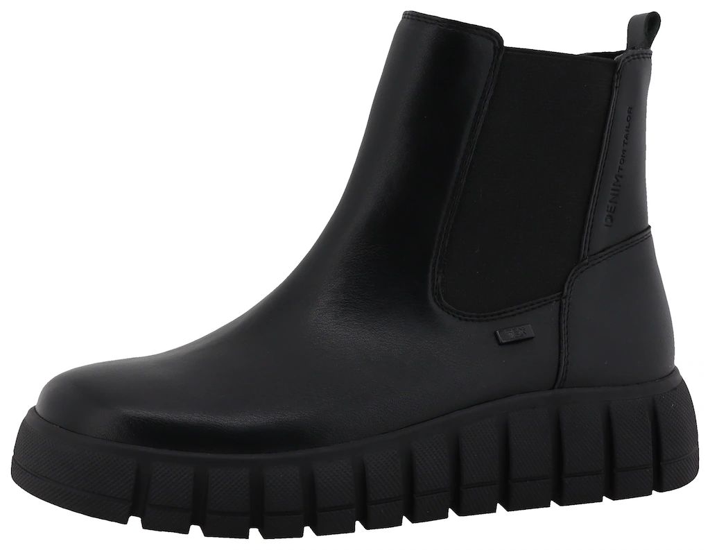 TOM TAILOR Chelseaboots, Keilstiefelette, Plateauboots mit Reißverschluss günstig online kaufen
