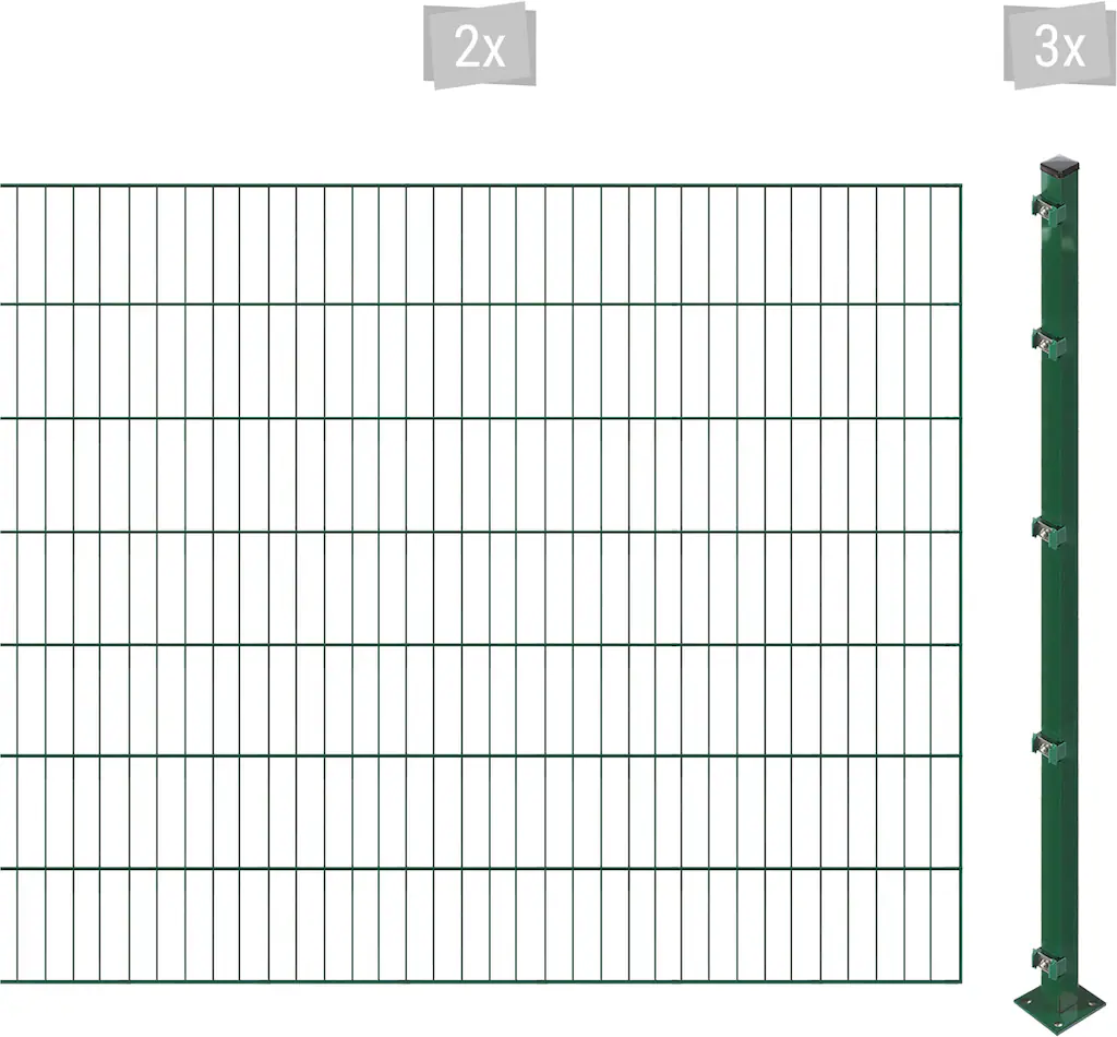 Arvotec Einstabmattenzaun "ESSENTIAL 140 zum Einbetonieren", Zaunhöhe 140 c günstig online kaufen