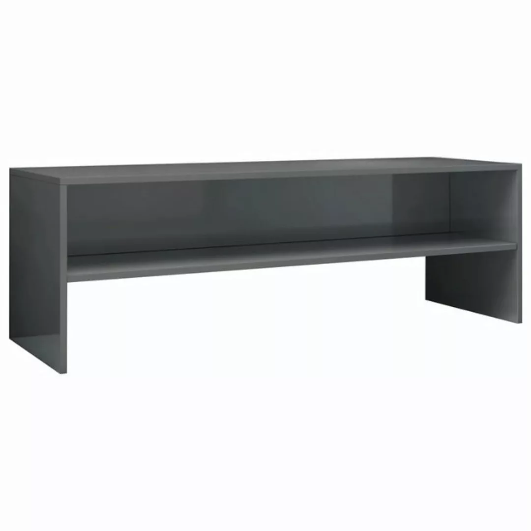 furnicato TV-Schrank Hochglanz-Grau 120x40x40 cm Holzwerkstoff günstig online kaufen