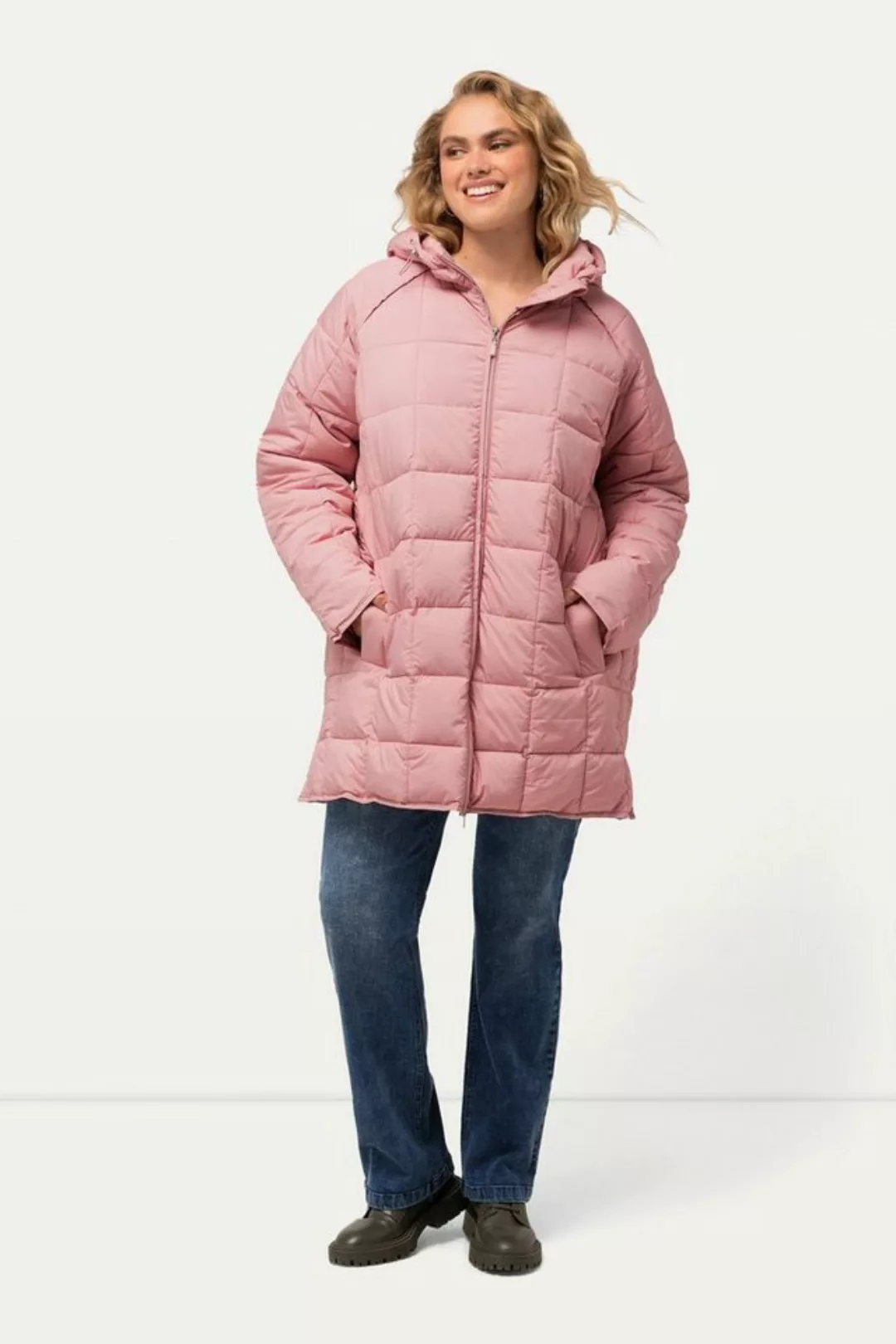 Ulla Popken Steppjacke HYPRAR Steppjacke wasserabweisend 2-Wege-Zipper günstig online kaufen