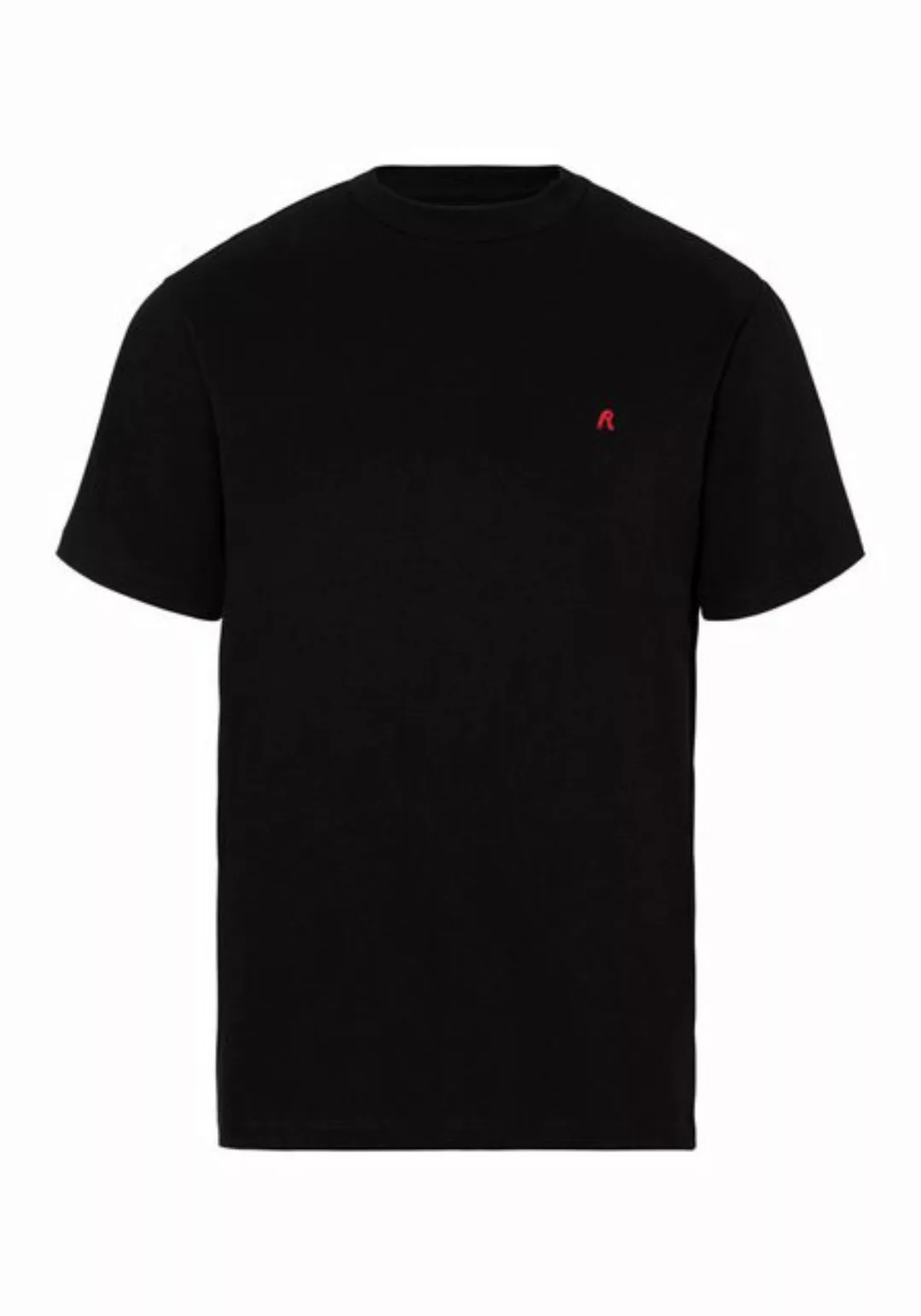 Replay T-Shirt mit kleinem Label auf Brusthöhe günstig online kaufen