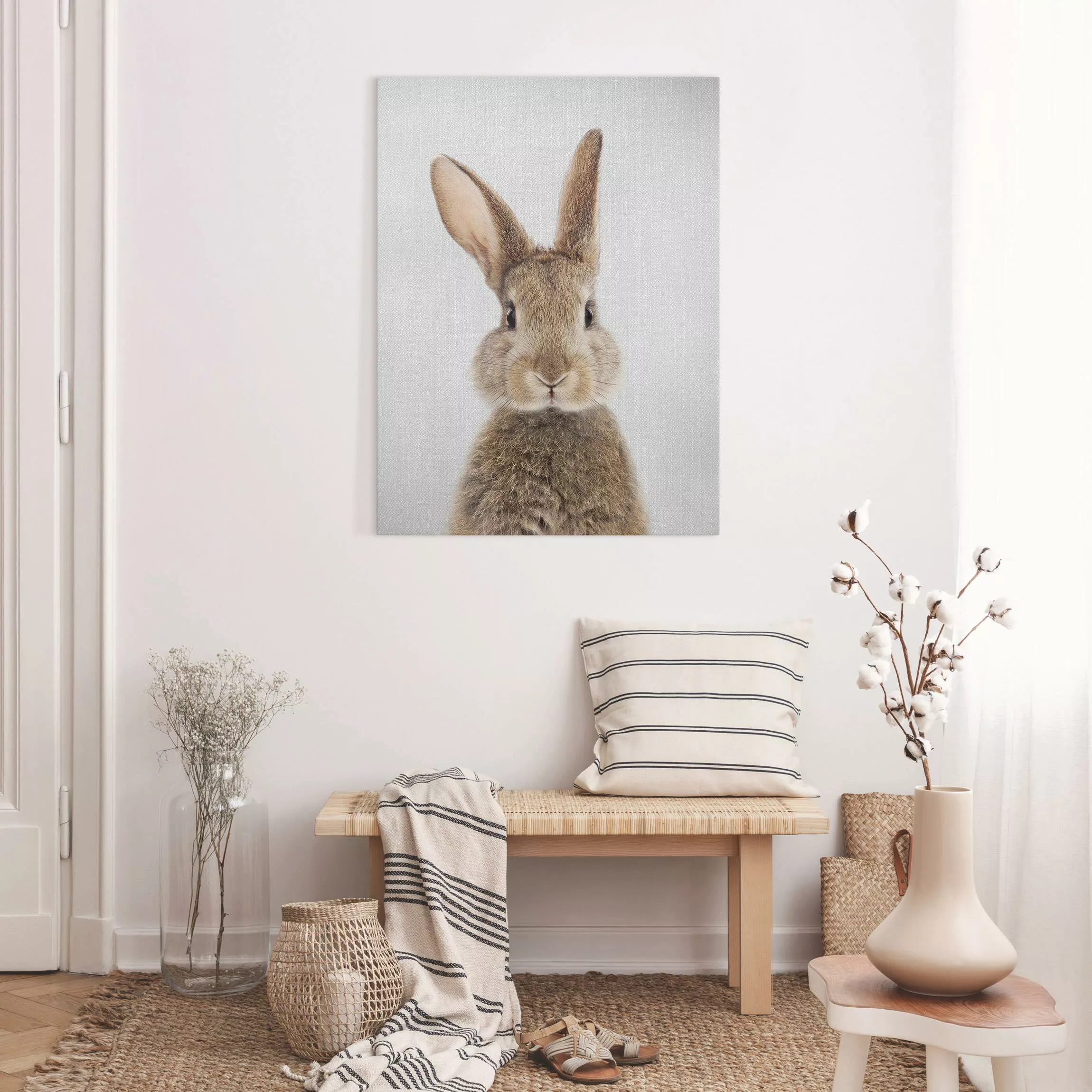 Leinwandbild Hase Hilbert günstig online kaufen