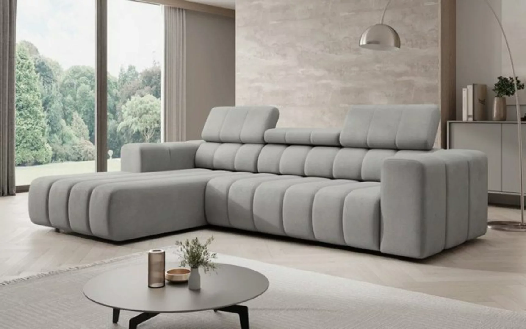 Luxusbetten24 Sofa Designer Sofa Aurora Mini, mit verstellbaren Kopfstützen günstig online kaufen