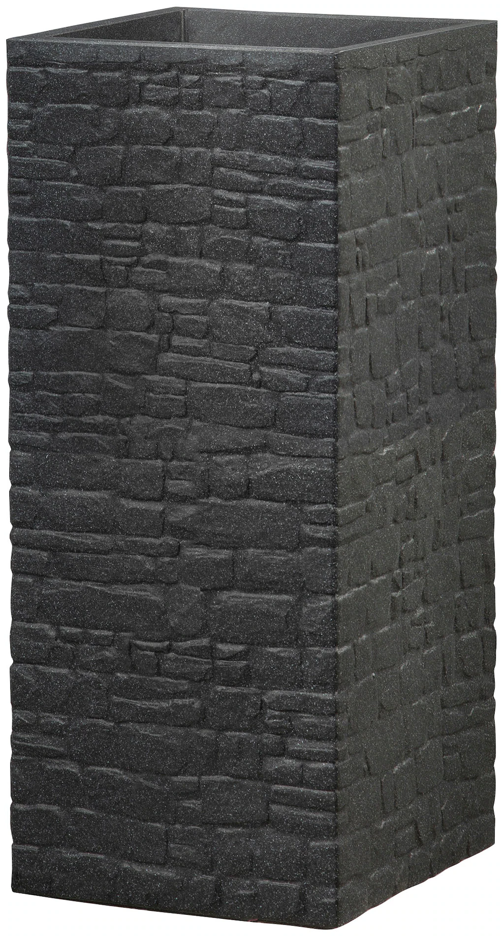 Scheurich Pflanzgefäß Muretto High 26 x 26 cm x 60 cm in Stony Black günstig online kaufen