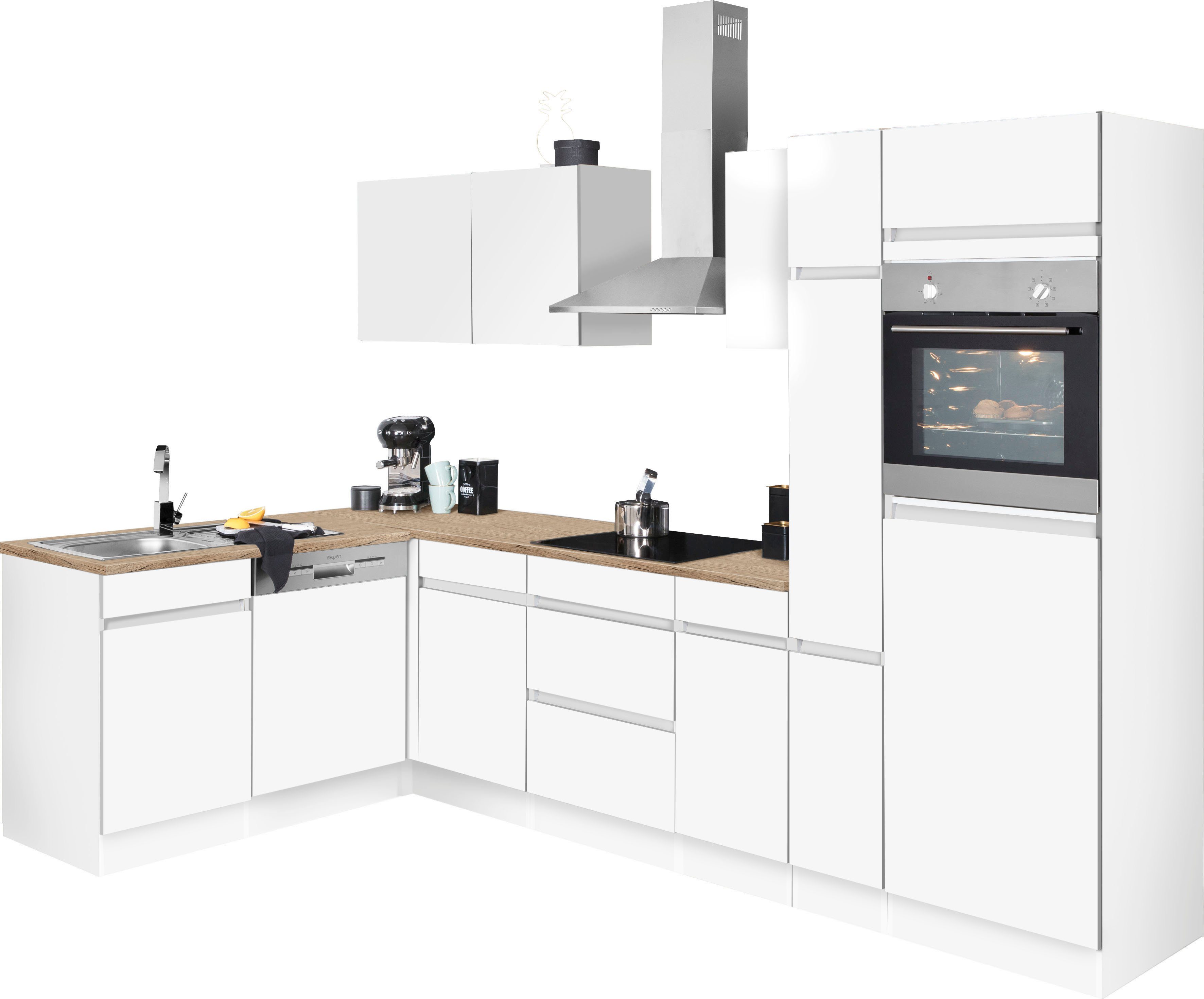 OPTIFIT Winkelküche "Roth", Stellmaße 300x175 cm, wahlweise mit E-Geräten, günstig online kaufen