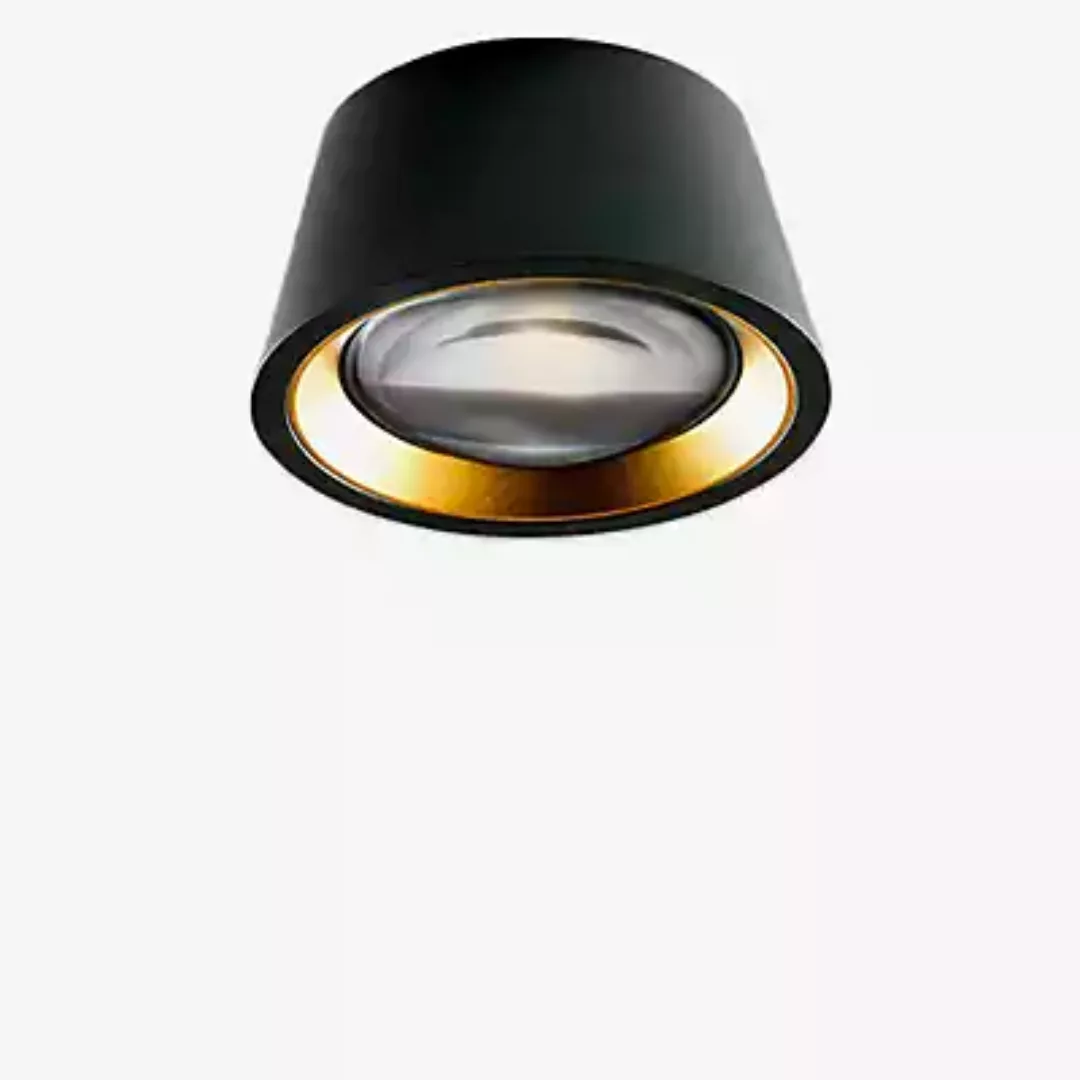 Light-Point - Optic Out LED Wand-/Deckenleuchte - schwarz/H 4,5cm / Ø 10cm/ günstig online kaufen