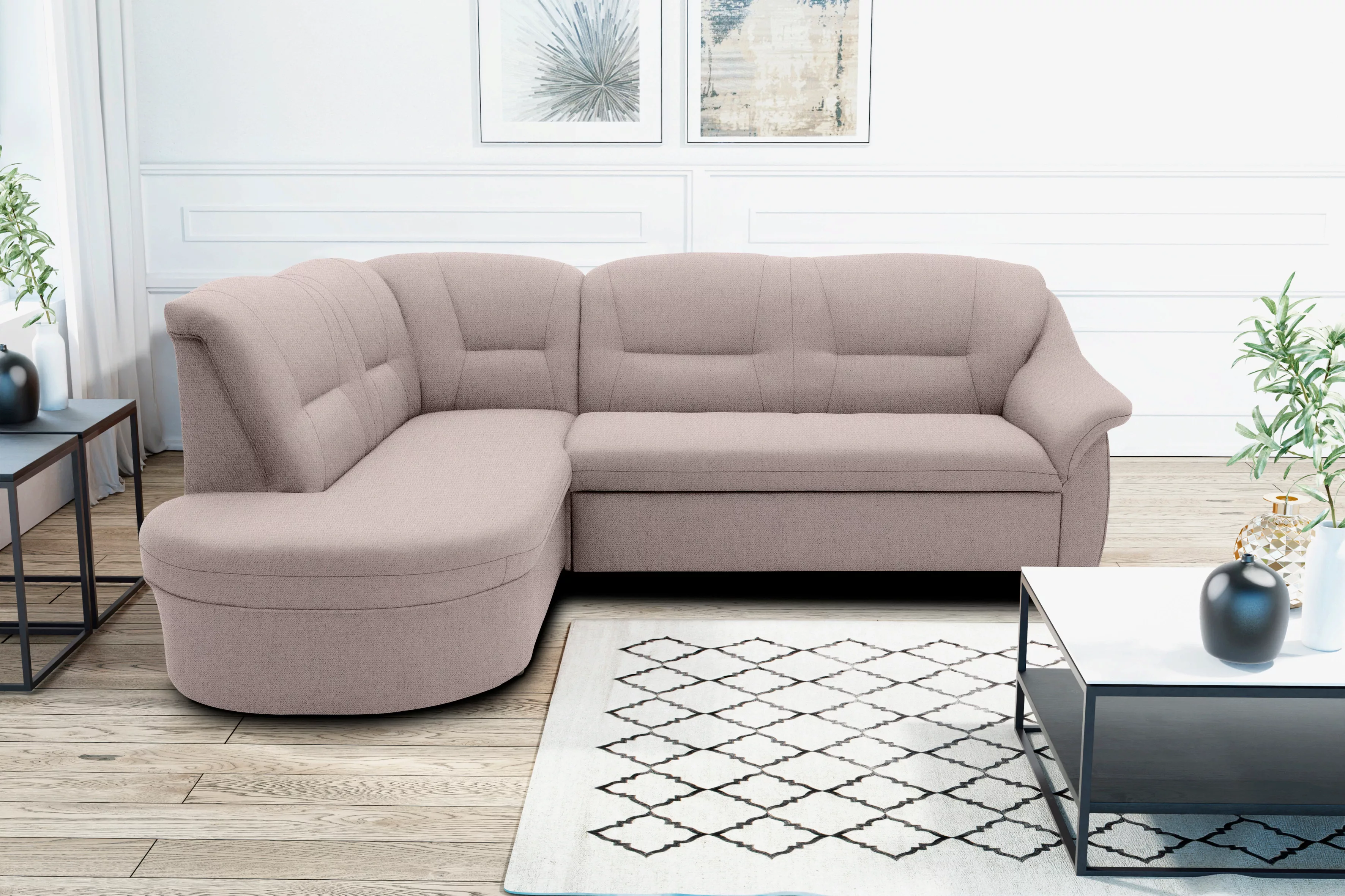 DOMO collection Ecksofa "Faenza L-Form", DOMO collection Ecksofa, mit Ottom günstig online kaufen