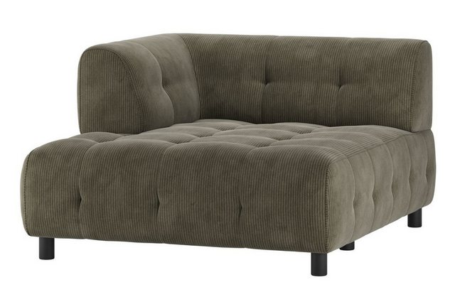 WOOOD Sofa Louis Chaiselongue aus Rippstoff Links günstig online kaufen