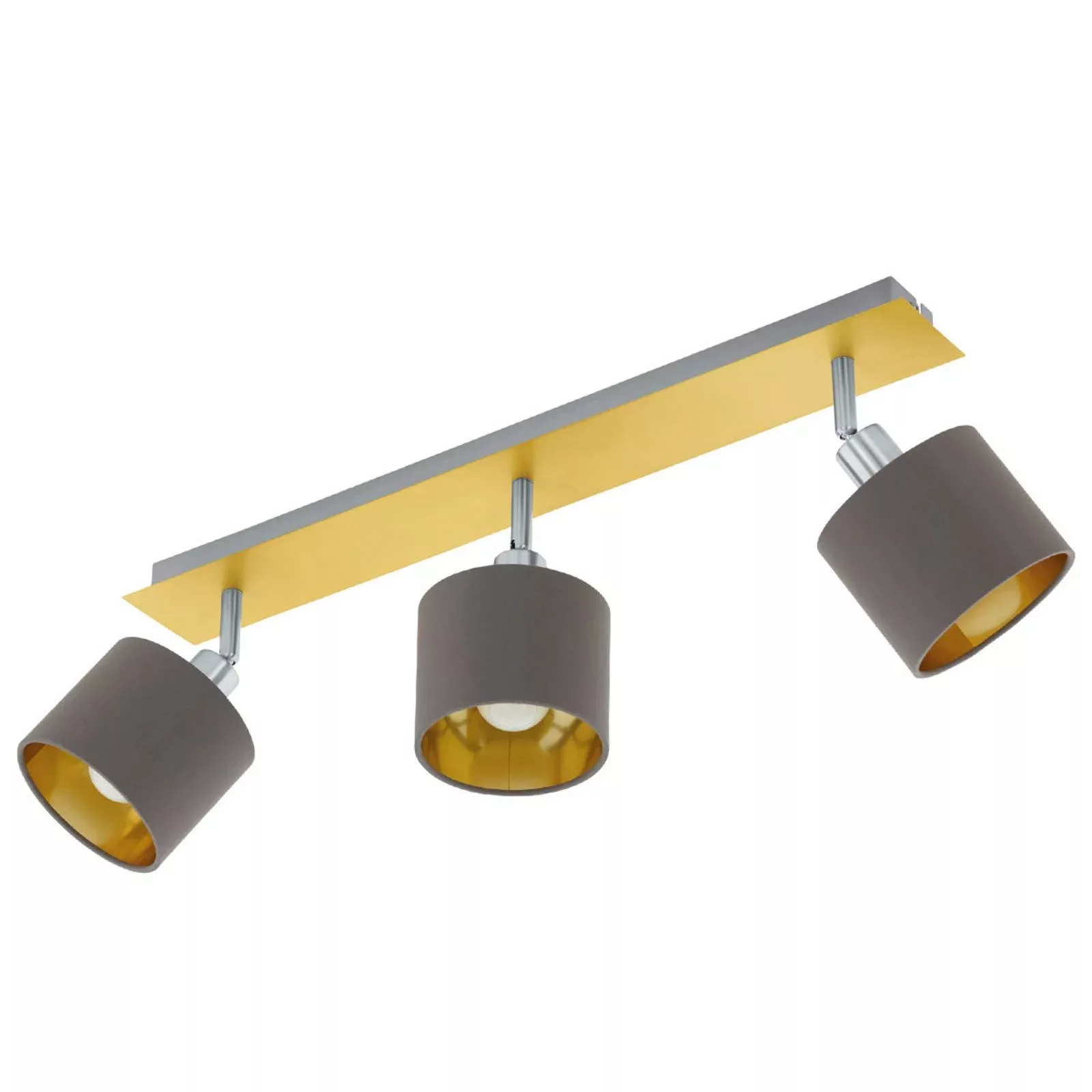 Deckenlampe Valbiano Cappuccino/Gold 3fl. günstig online kaufen