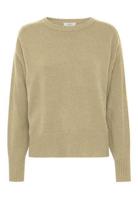 b.young Strickpullover Pullover Loose Fit Kurz Langarm Knitted Rundhals 818 günstig online kaufen