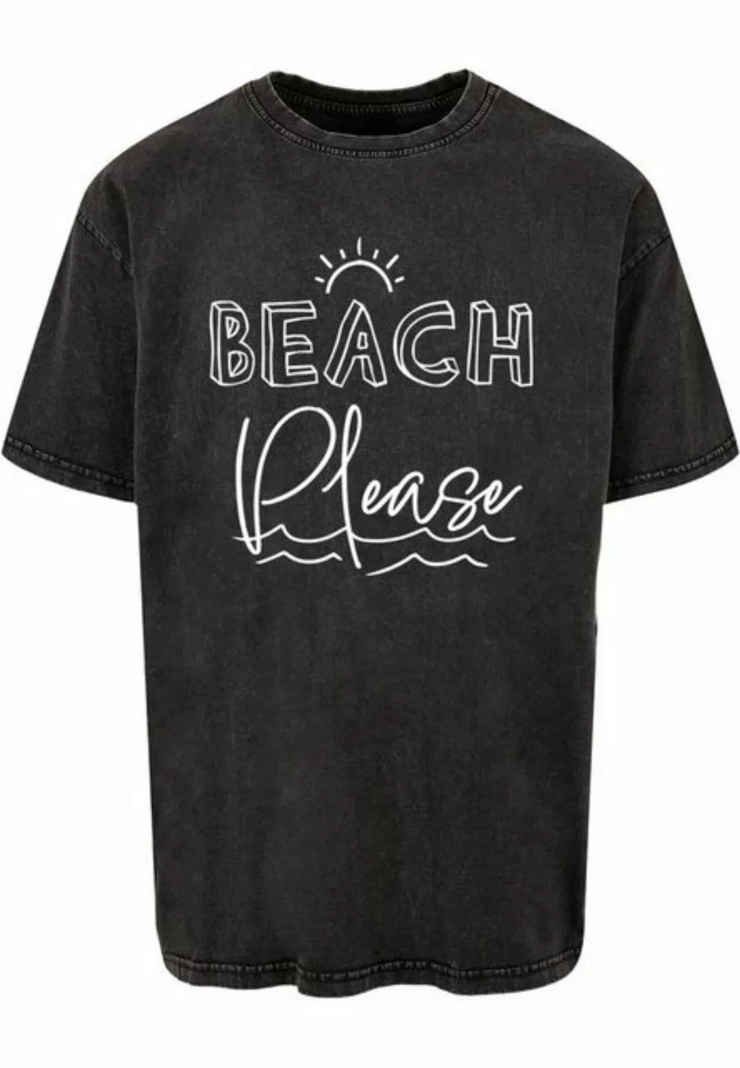 Merchcode T-Shirt Merchcode Herren Beach Please Acid Washed Heavy Oversized günstig online kaufen