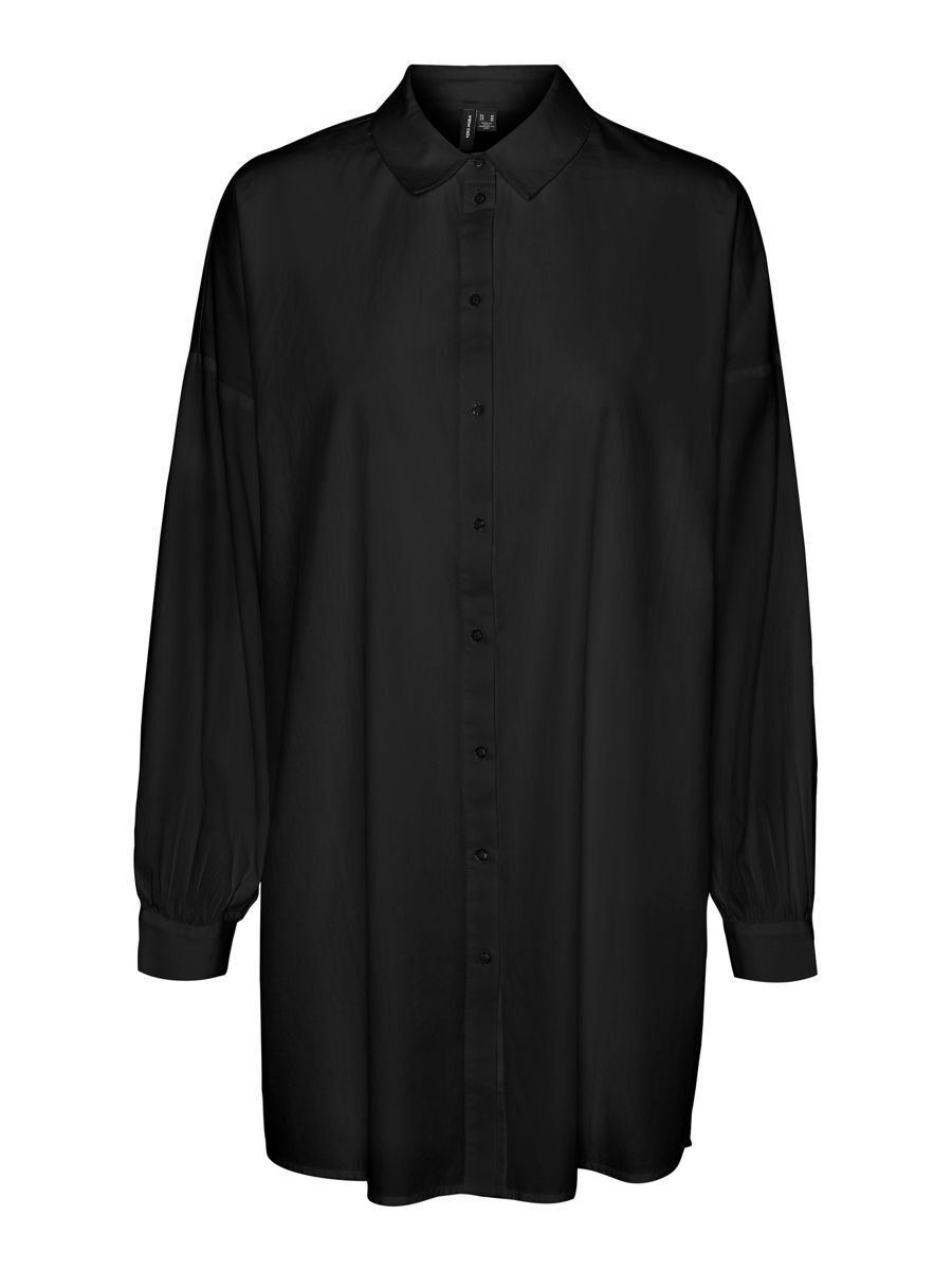 VERO MODA Lang Hemd Damen Schwarz günstig online kaufen