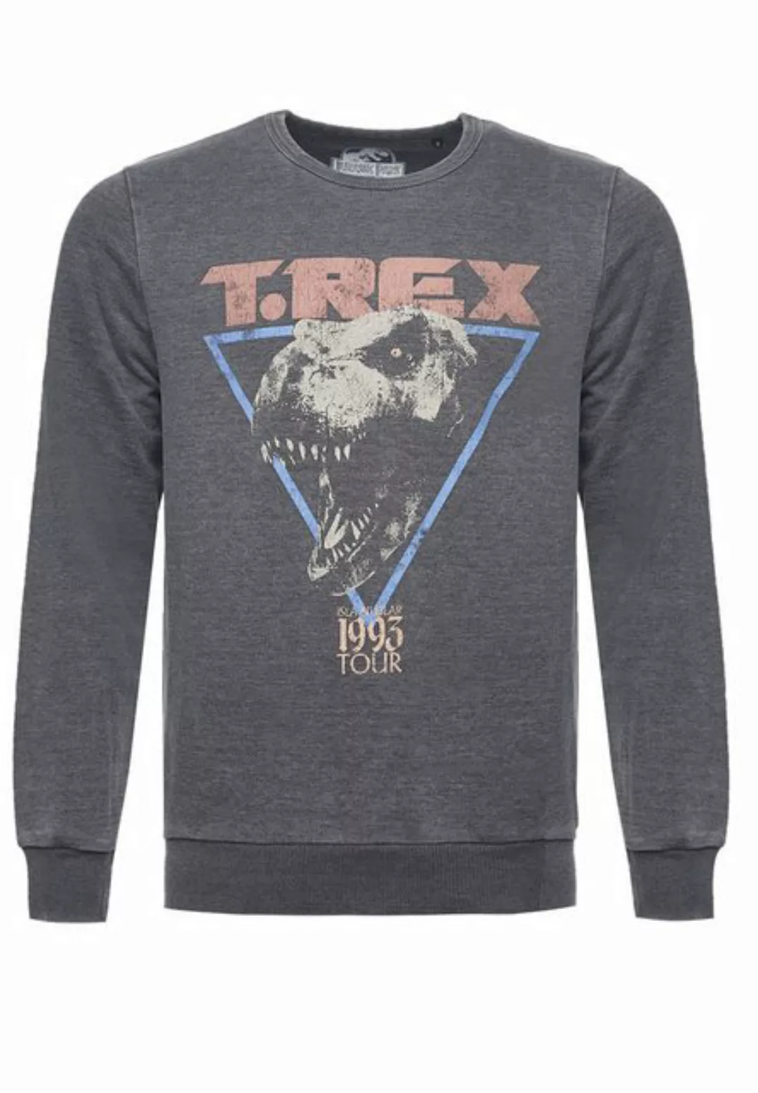 Recovered Sweatshirt Jurassic Park T-Rex 1993 GOTS zertifizierte Bio-Baumwo günstig online kaufen