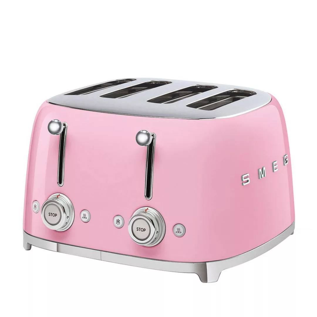 Smeg - TSF03 4-Scheiben Toaster - cadillac pink/lackiert/2x 6 Röstgradstufe günstig online kaufen