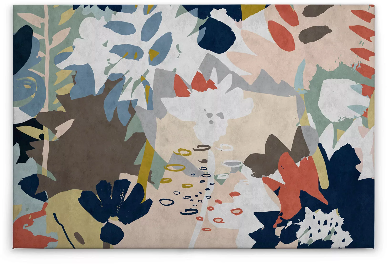 A.S. Création Leinwandbild "floral collage 4", Abstrakt, (1 St.), Keilrahme günstig online kaufen