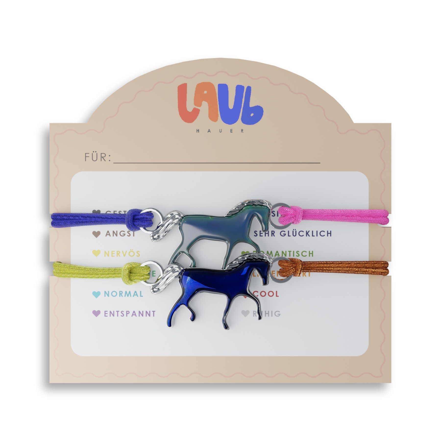 Laubhauer Armband Set Stimmungsarmband Pferd Einhorn günstig online kaufen