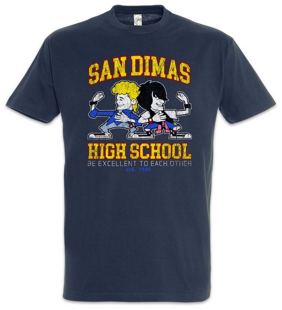 Urban Backwoods Print-Shirt San Dimas High School Herren T-Shirt Bill & Ted günstig online kaufen