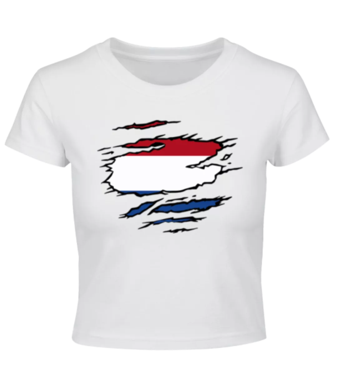 Zerrissene Fahne Niederlande · Crop T-Shirt günstig online kaufen