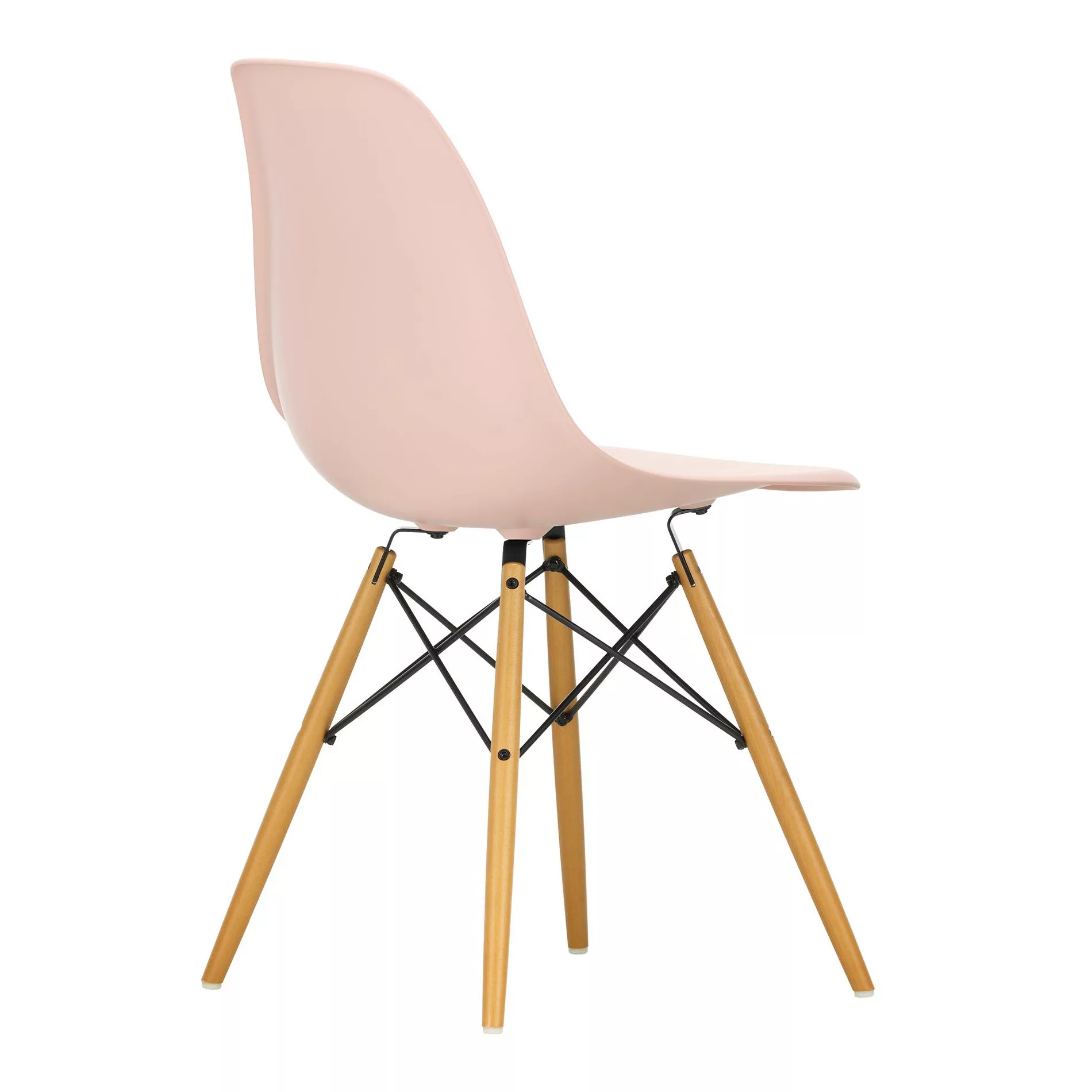 Vitra - Eames Plastic Side Chair DSW Ahorn gelblich - blassrosa/Sitzschale günstig online kaufen