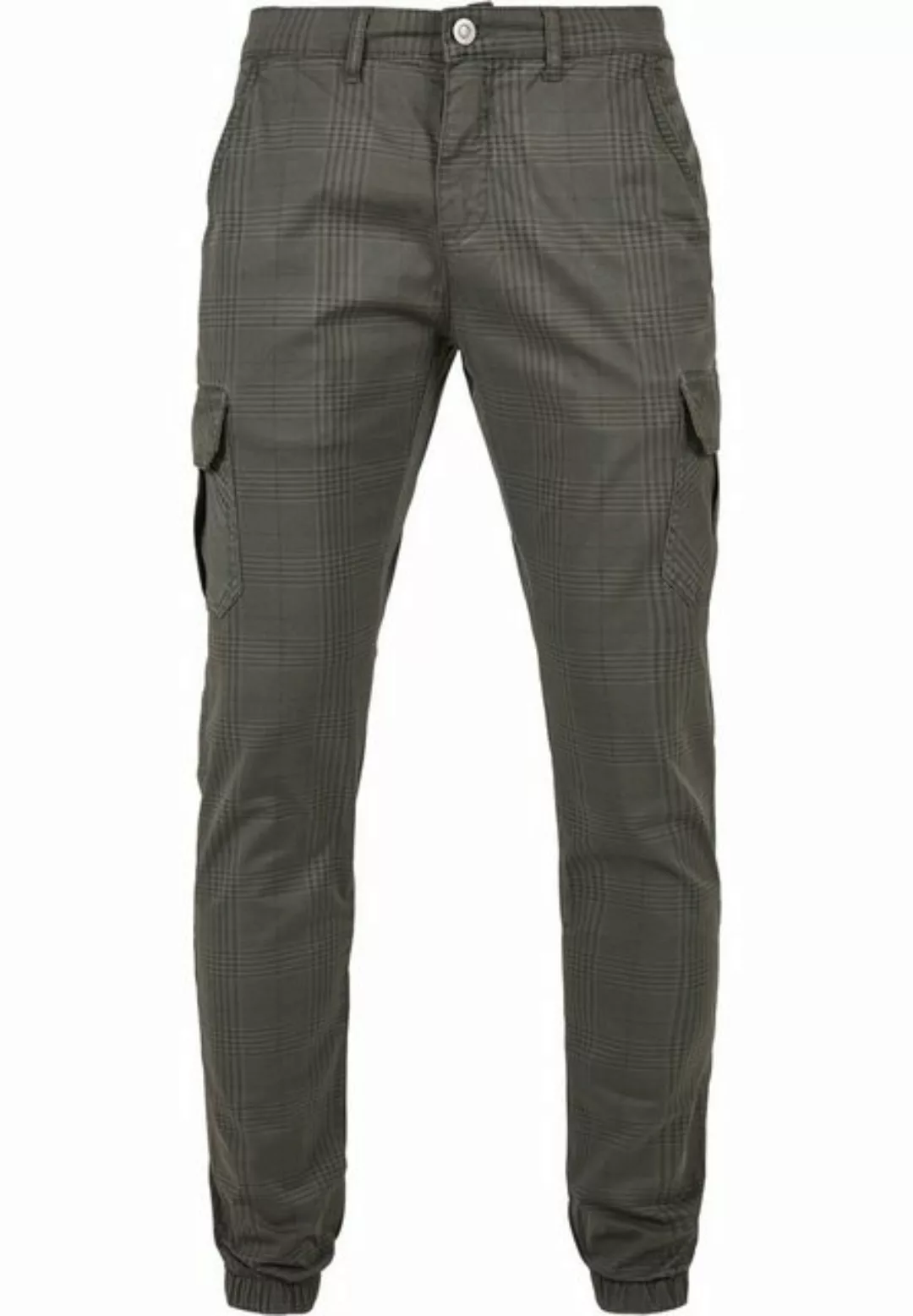 URBAN CLASSICS Cargohose "Urban Classics Herren AOP Glencheck Cargo Jog Pan günstig online kaufen