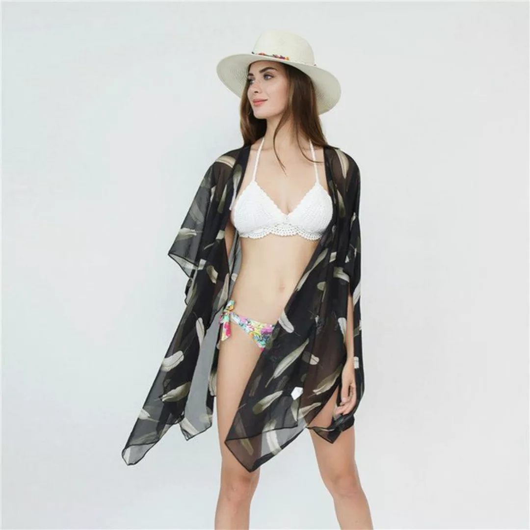 AUKUU Strandkleid Sommerreise modischer Allround-Cardigan Bikini Cape günstig online kaufen