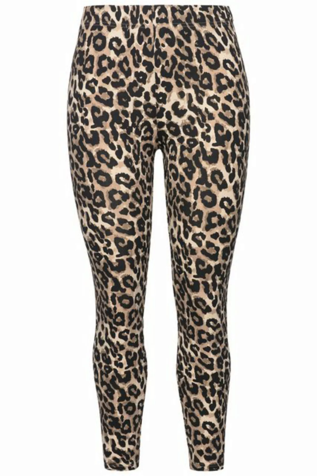 Studio Untold Lederimitathose Leggings High Waist Tight Fit Leo-Print günstig online kaufen